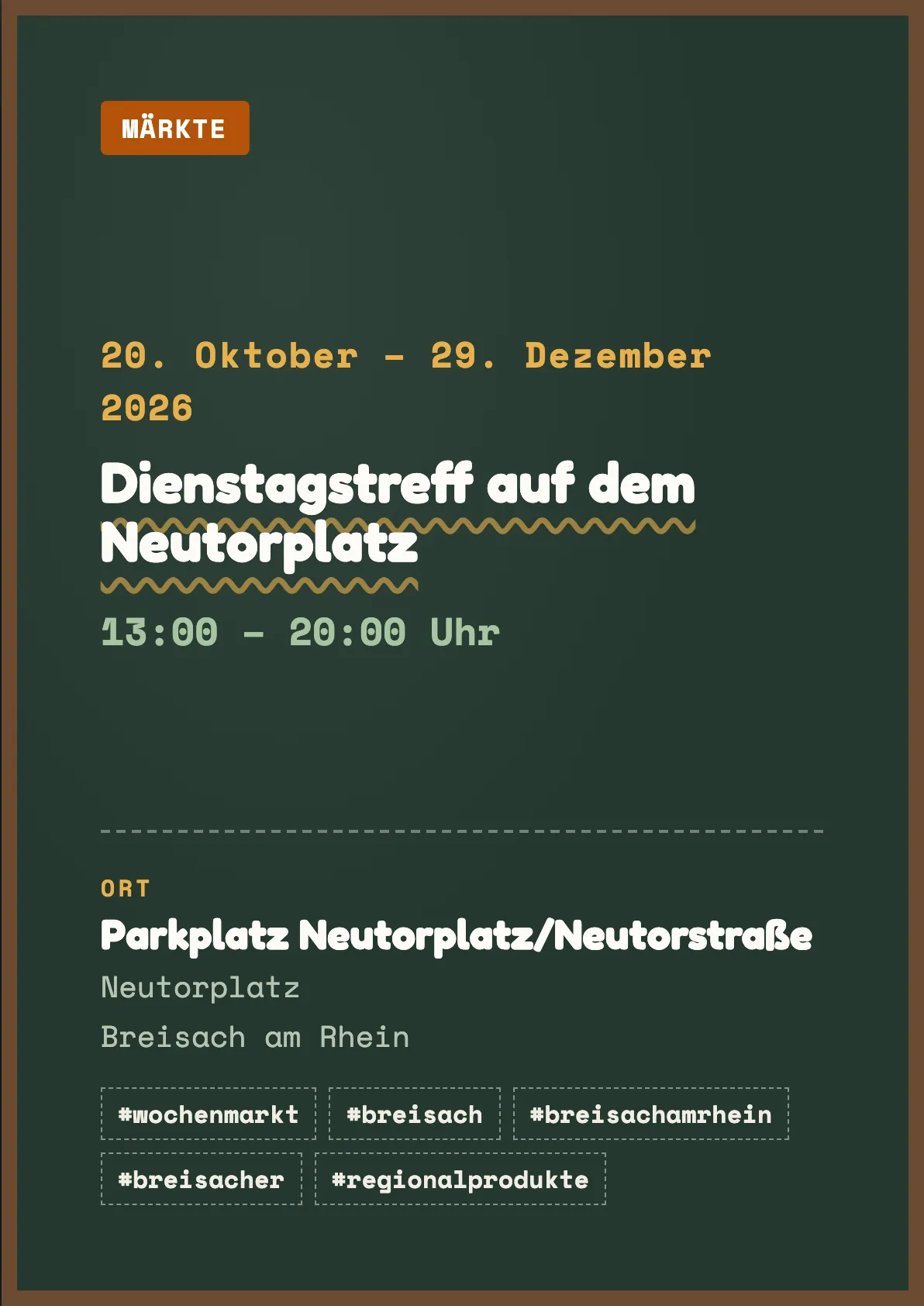 Veranstaltungsflyer