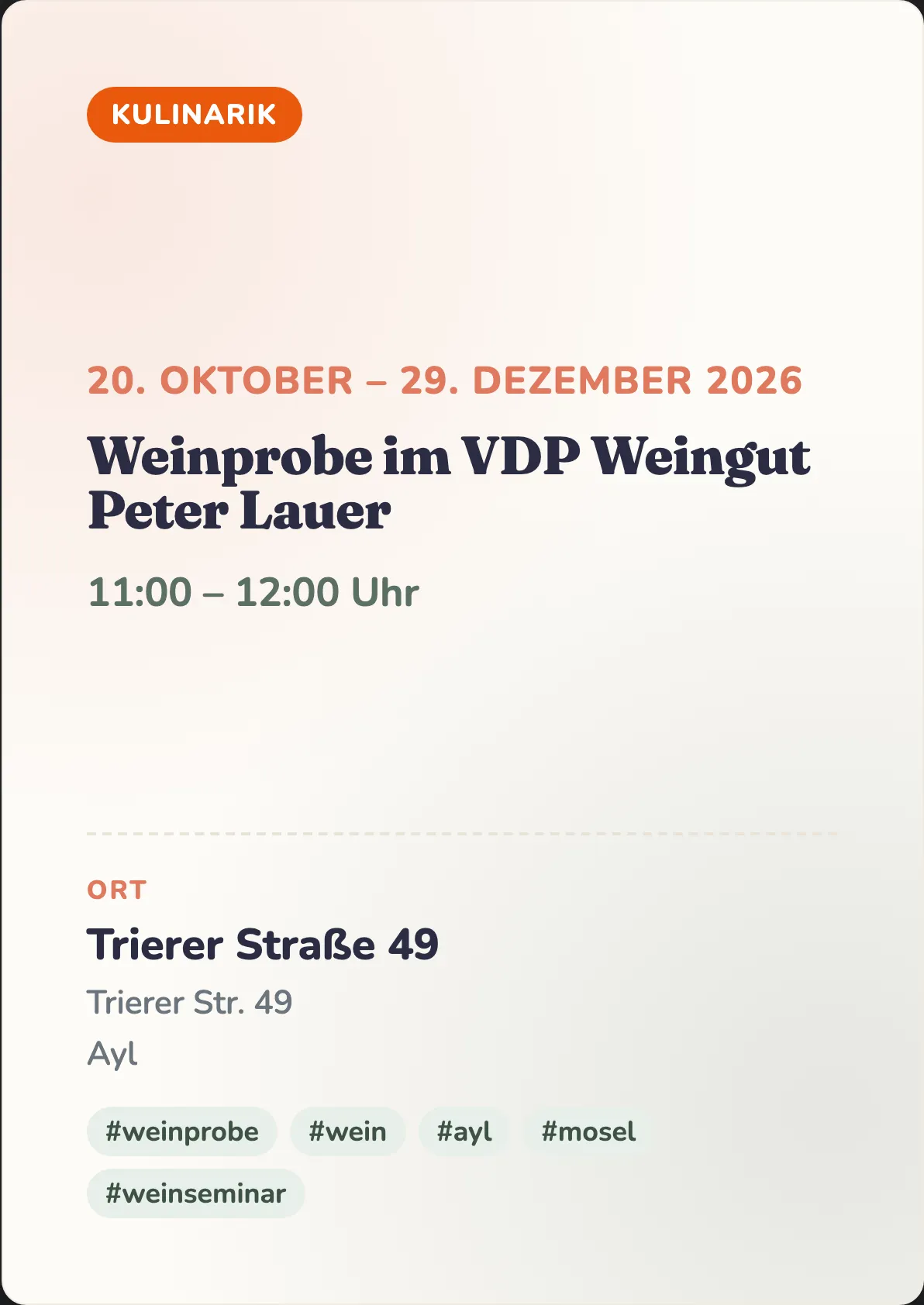 Veranstaltungsflyer