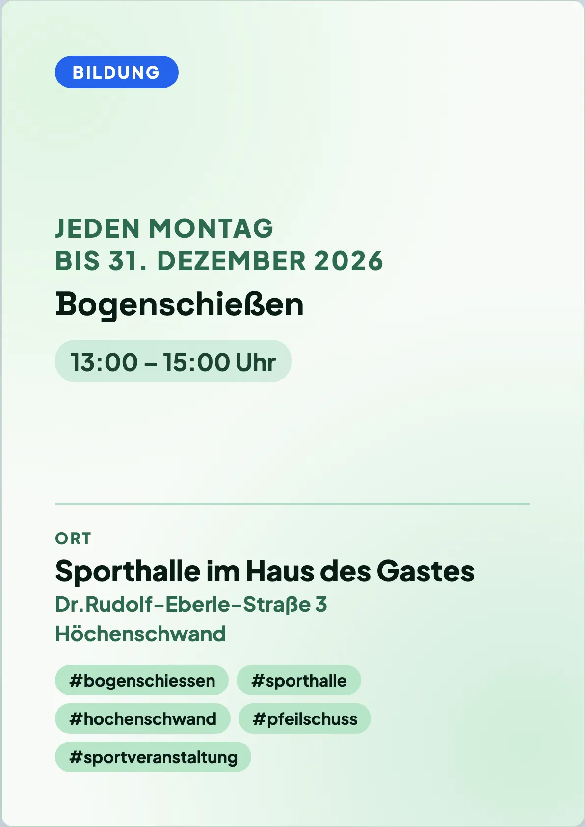 Veranstaltungsflyer
