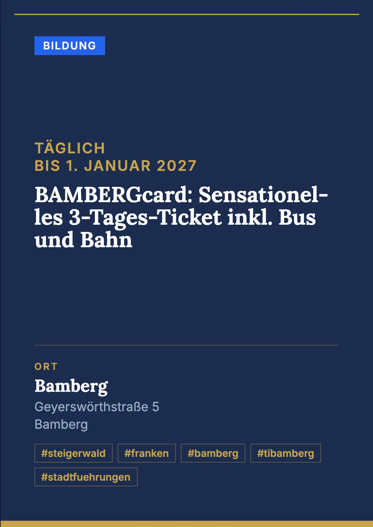 Veranstaltungsflyer