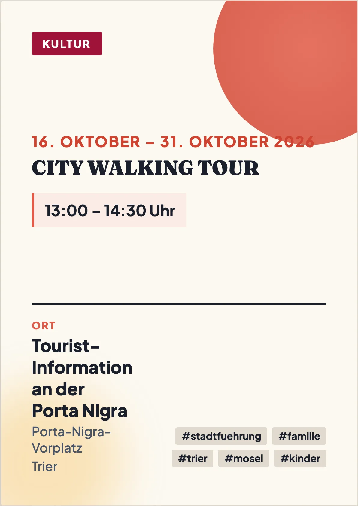Veranstaltungsflyer