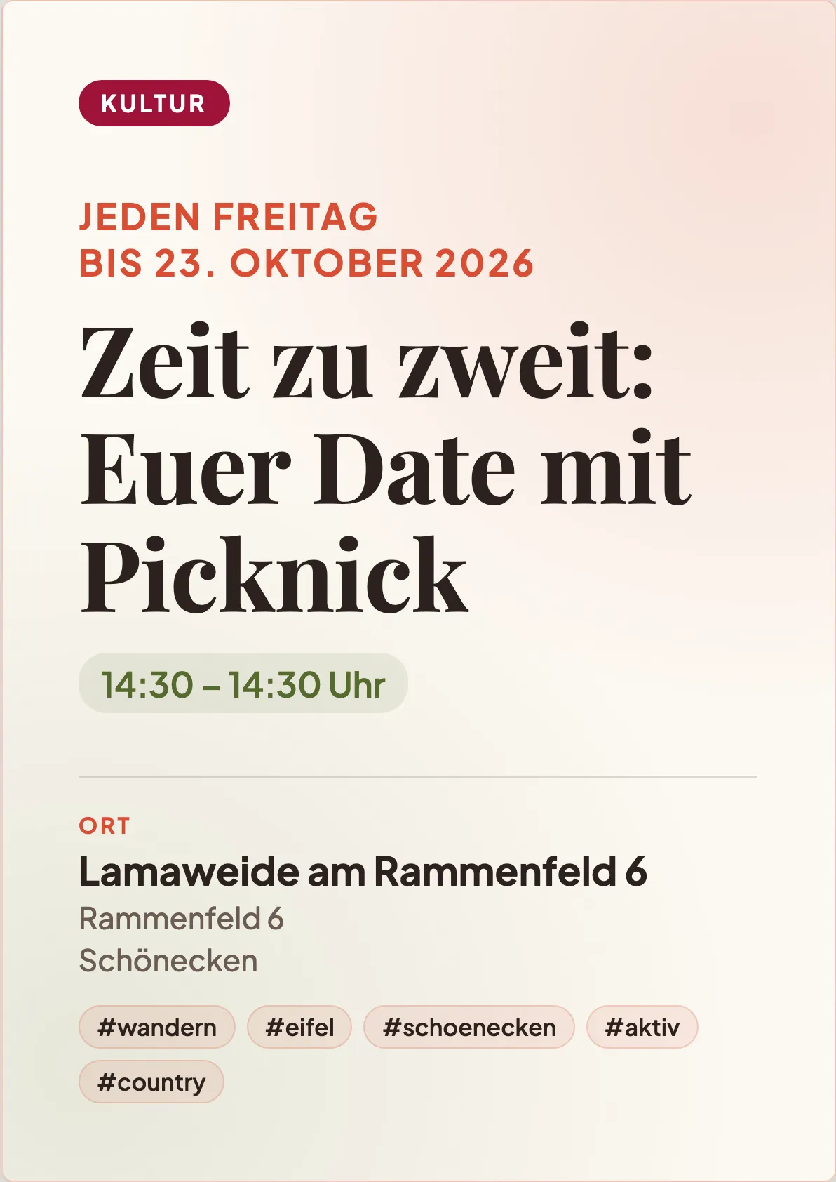 Veranstaltungsflyer
