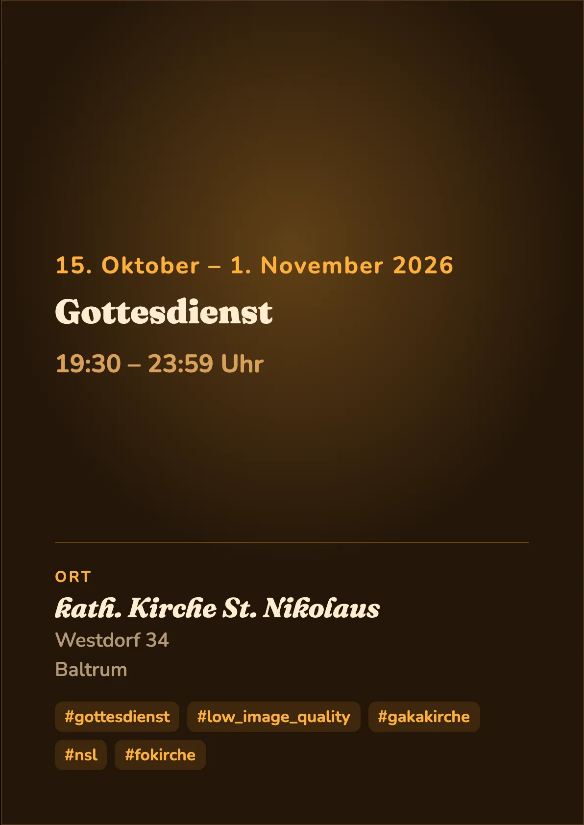 Veranstaltungsflyer