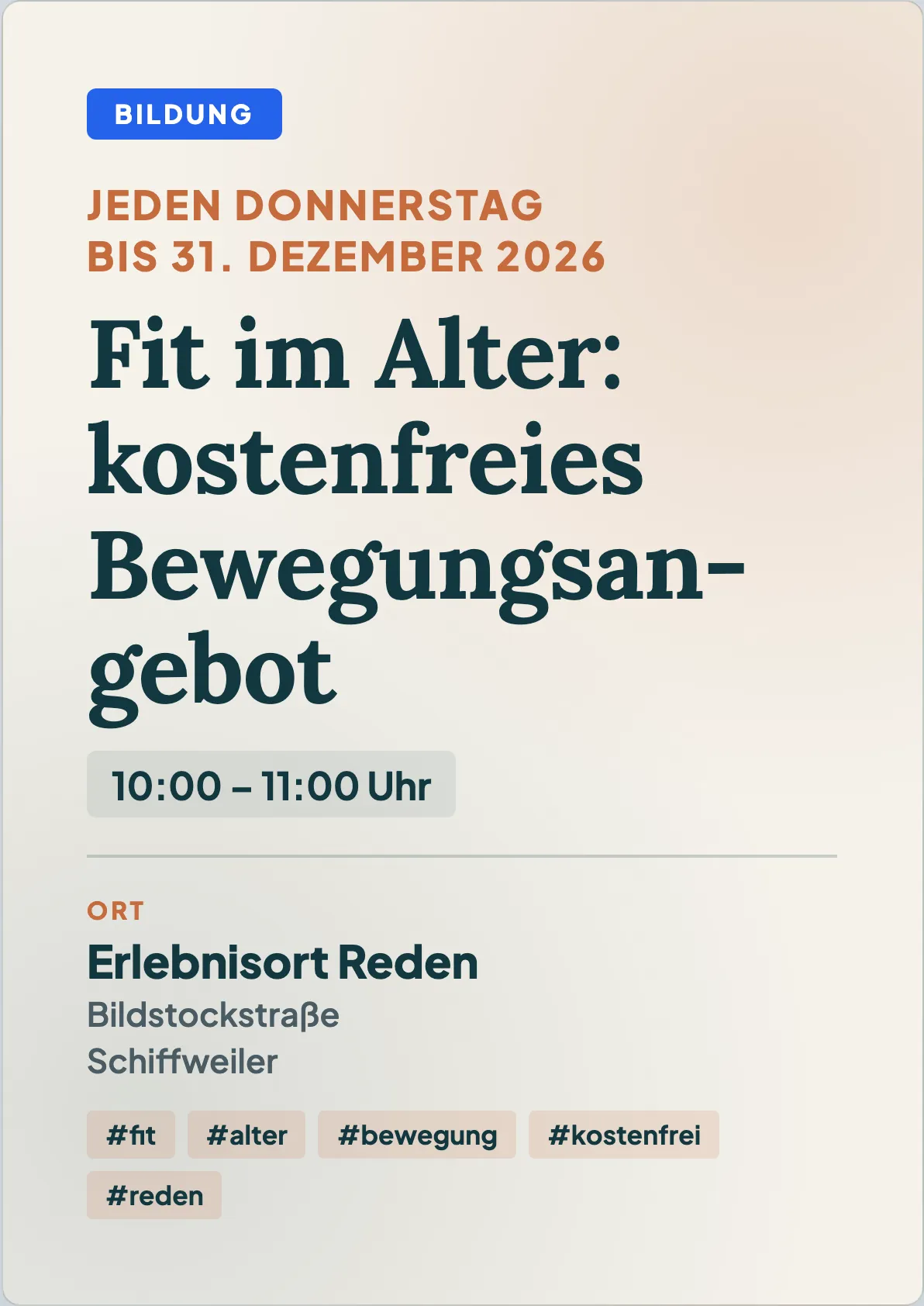 Veranstaltungsflyer