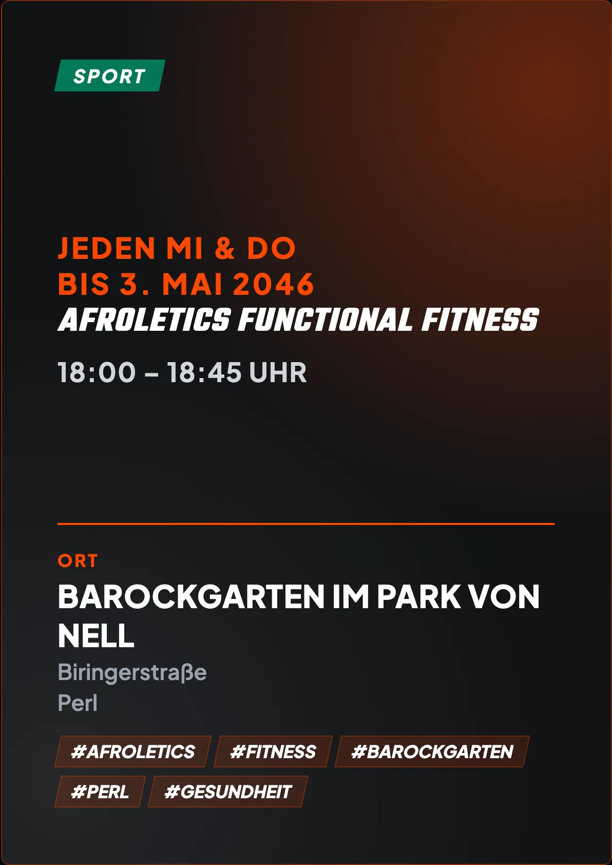 Veranstaltungsflyer