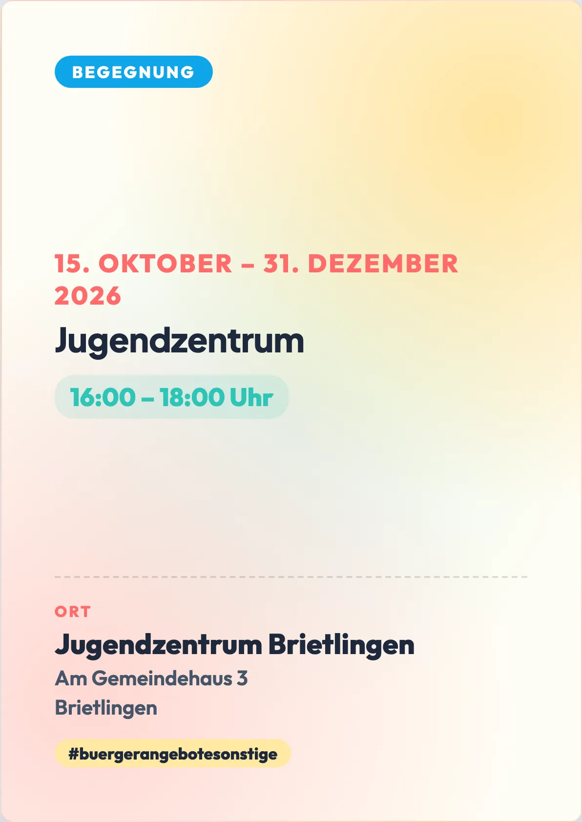 Veranstaltungsflyer