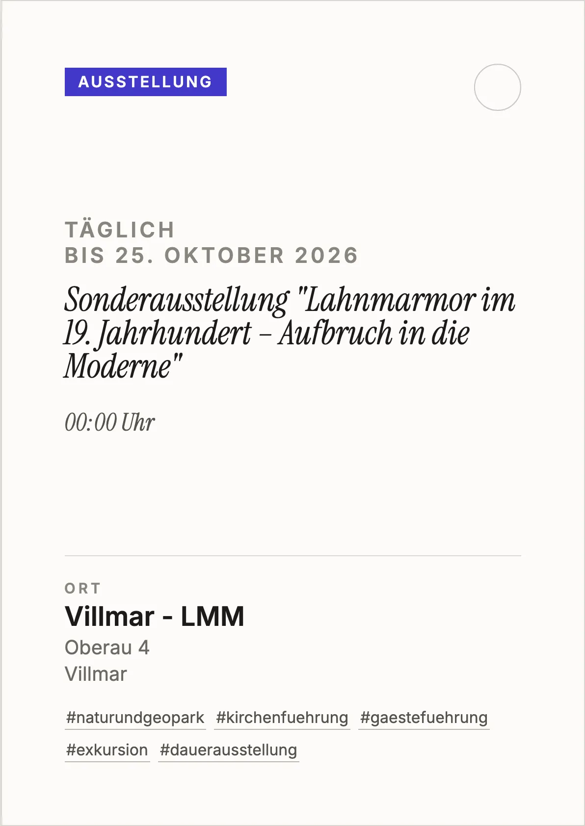 Veranstaltungsflyer