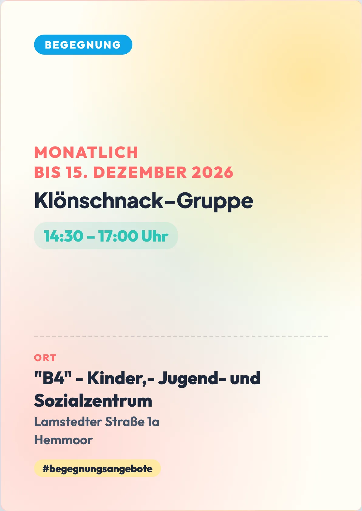 Veranstaltungsflyer