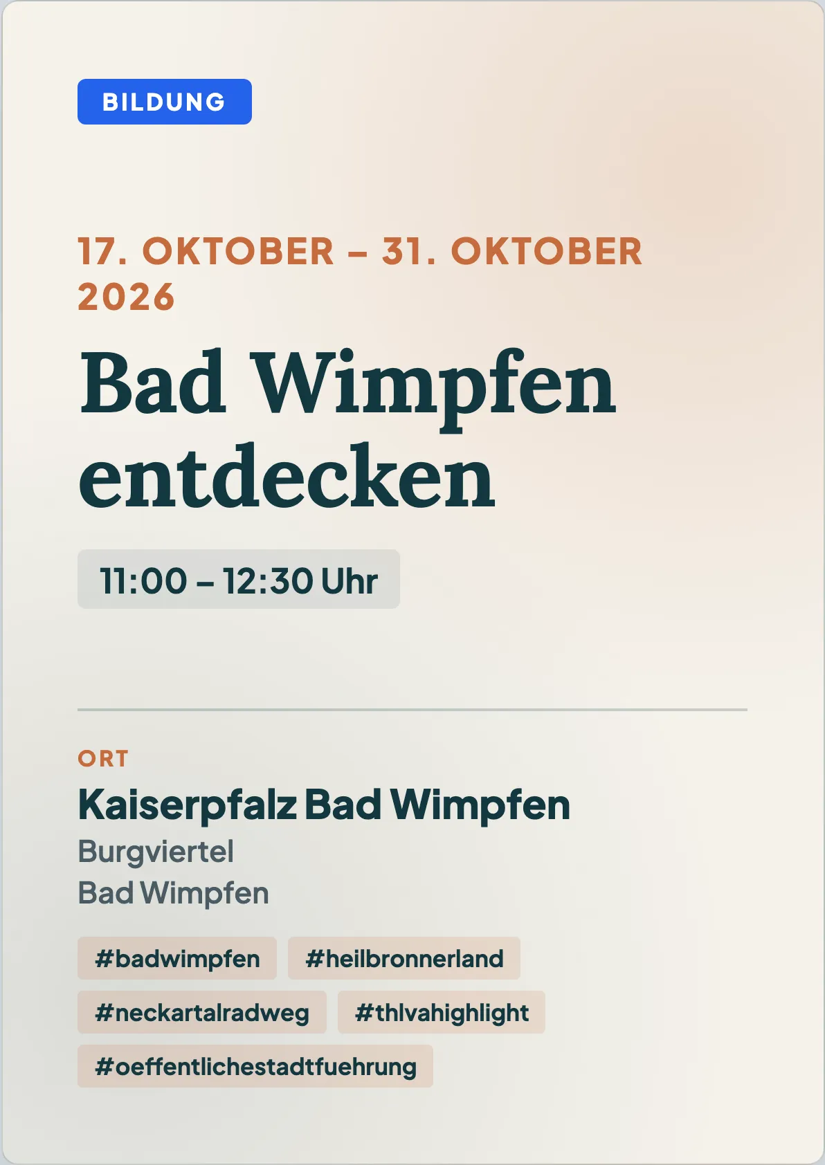 Veranstaltungsflyer