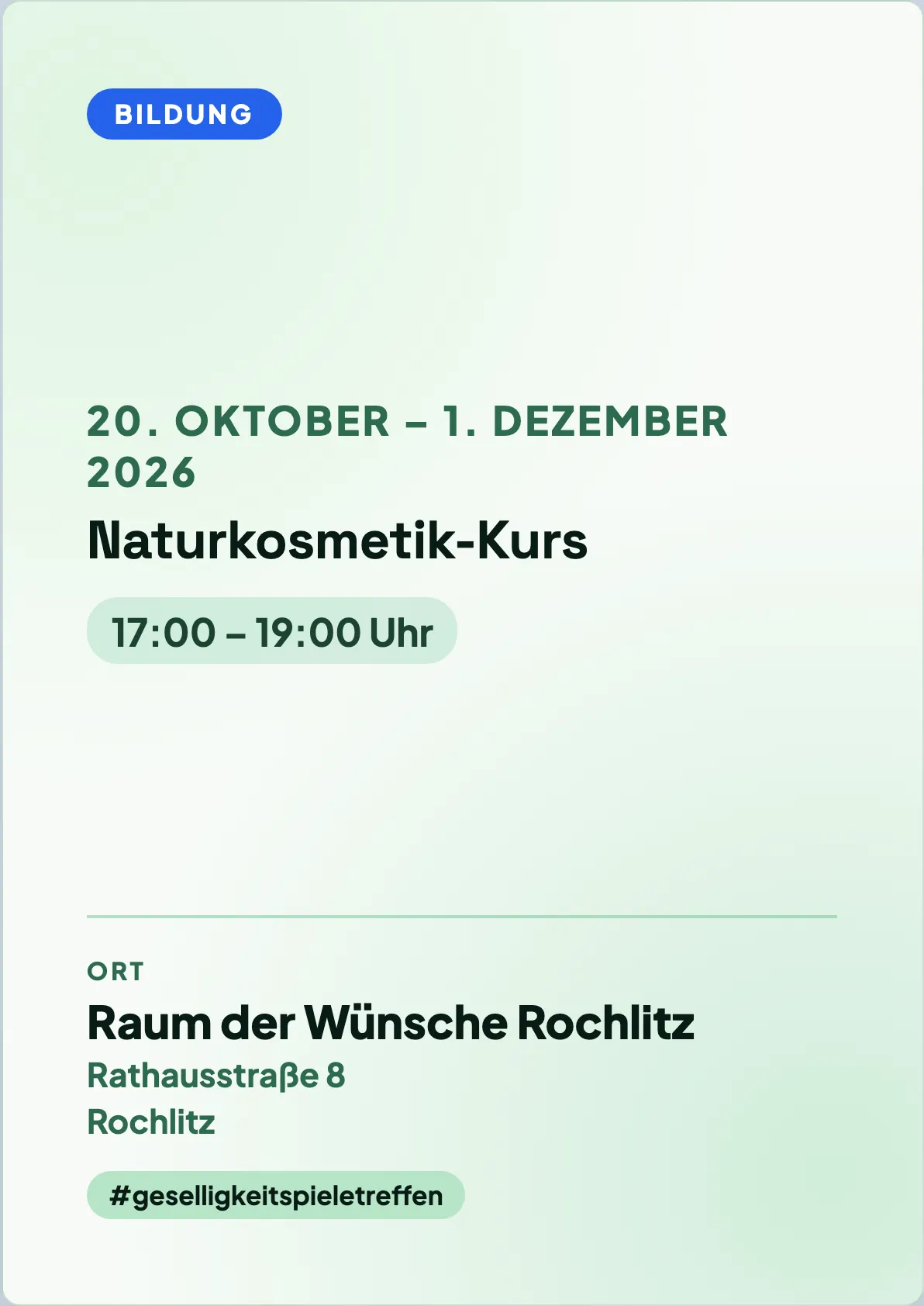 Veranstaltungsflyer