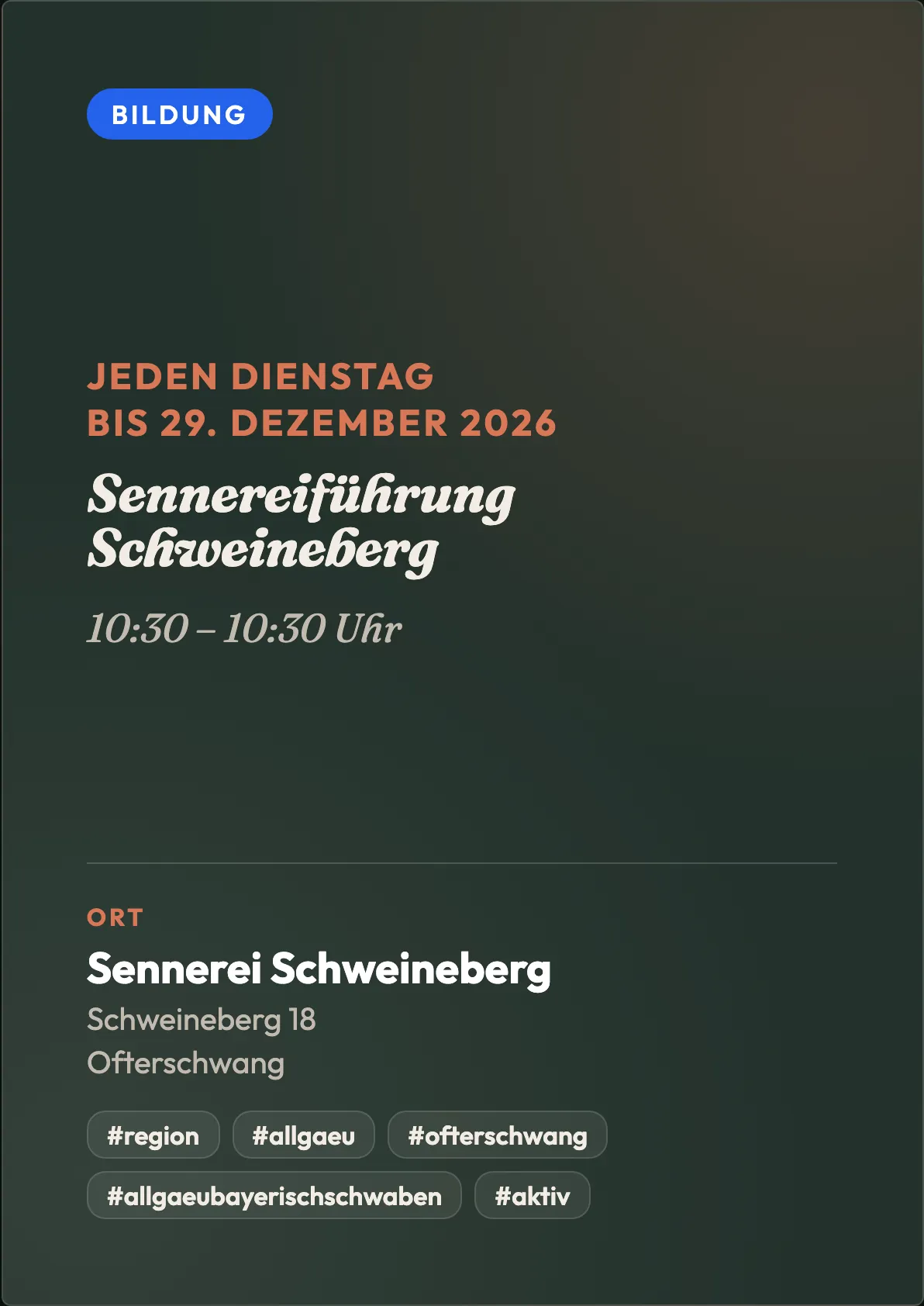 Veranstaltungsflyer