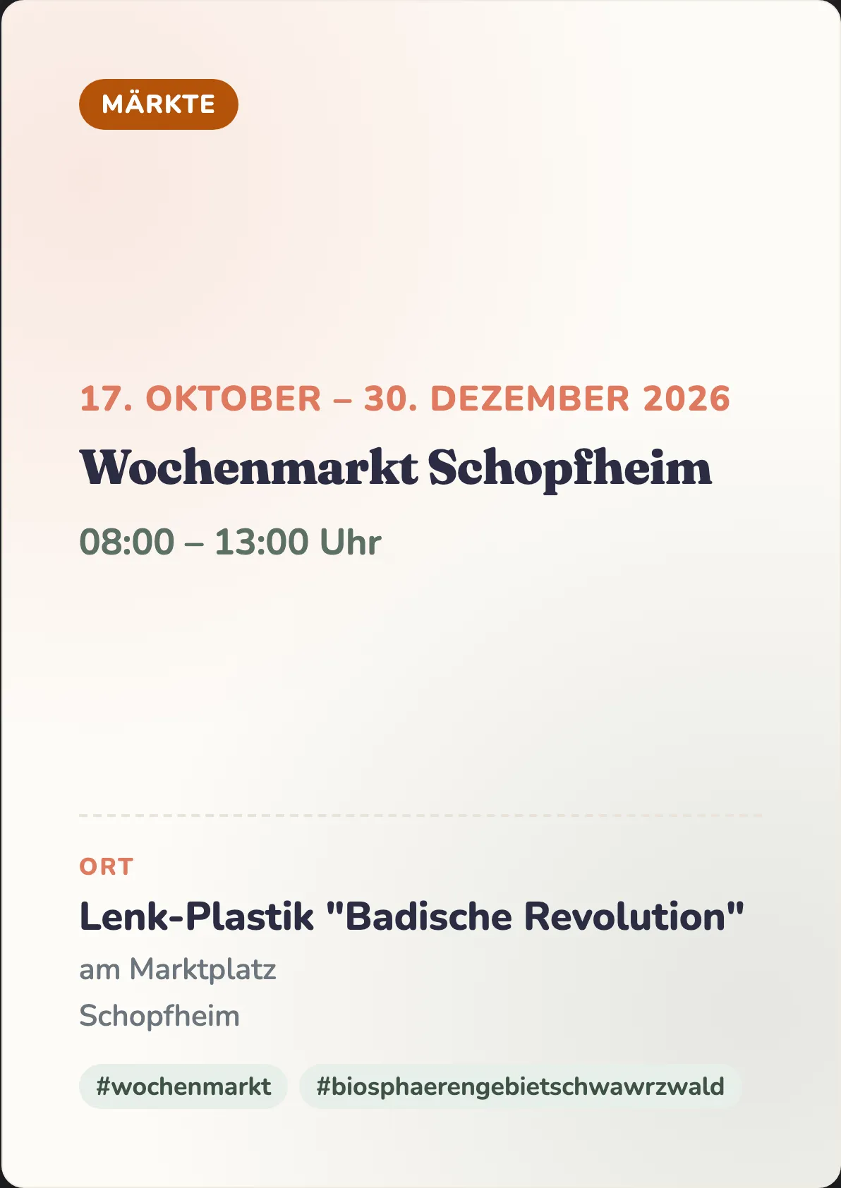 Veranstaltungsflyer