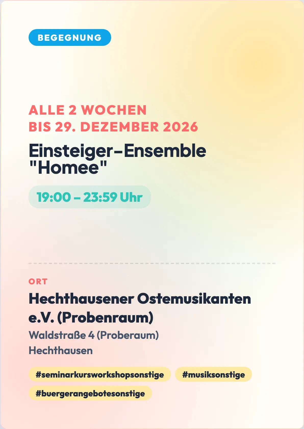 Veranstaltungsflyer