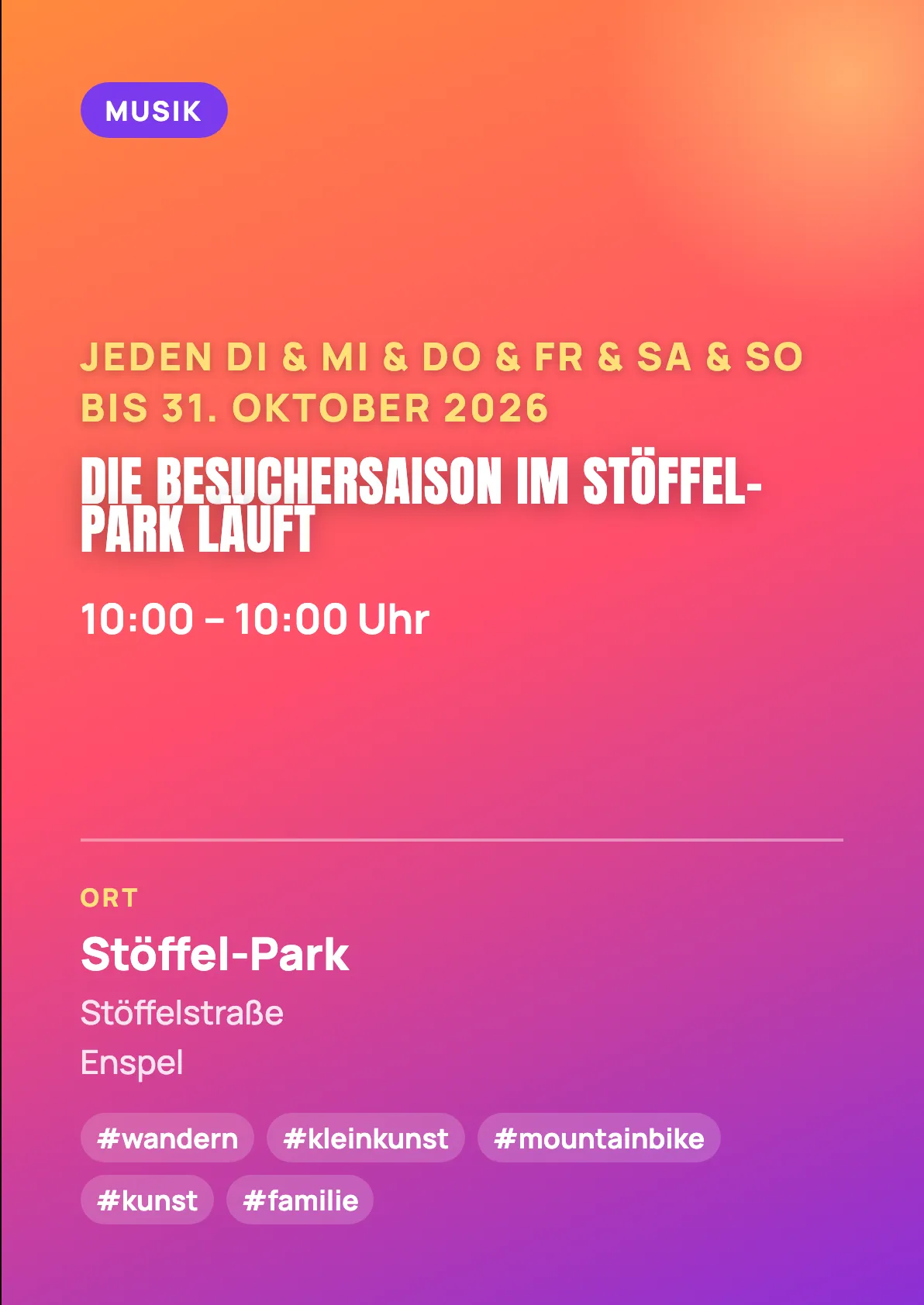 Veranstaltungsflyer