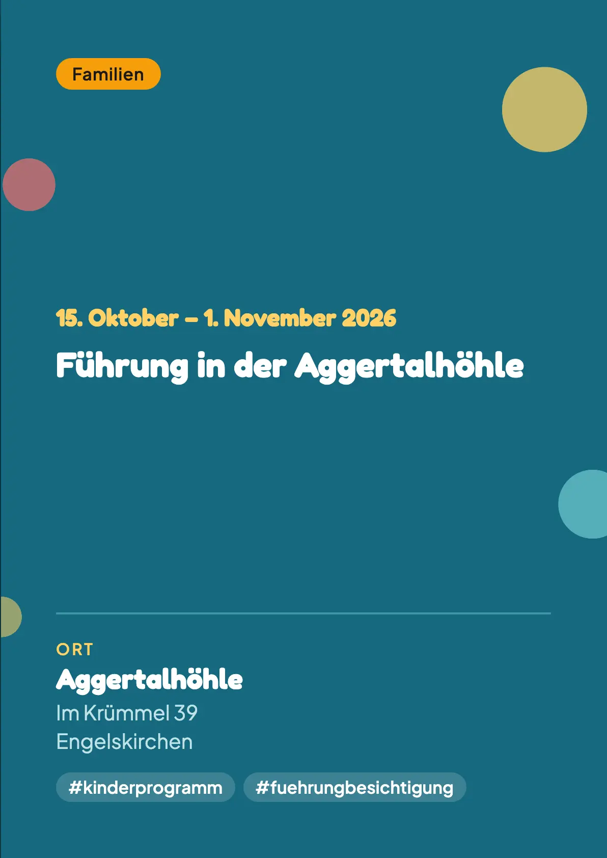 Veranstaltungsflyer