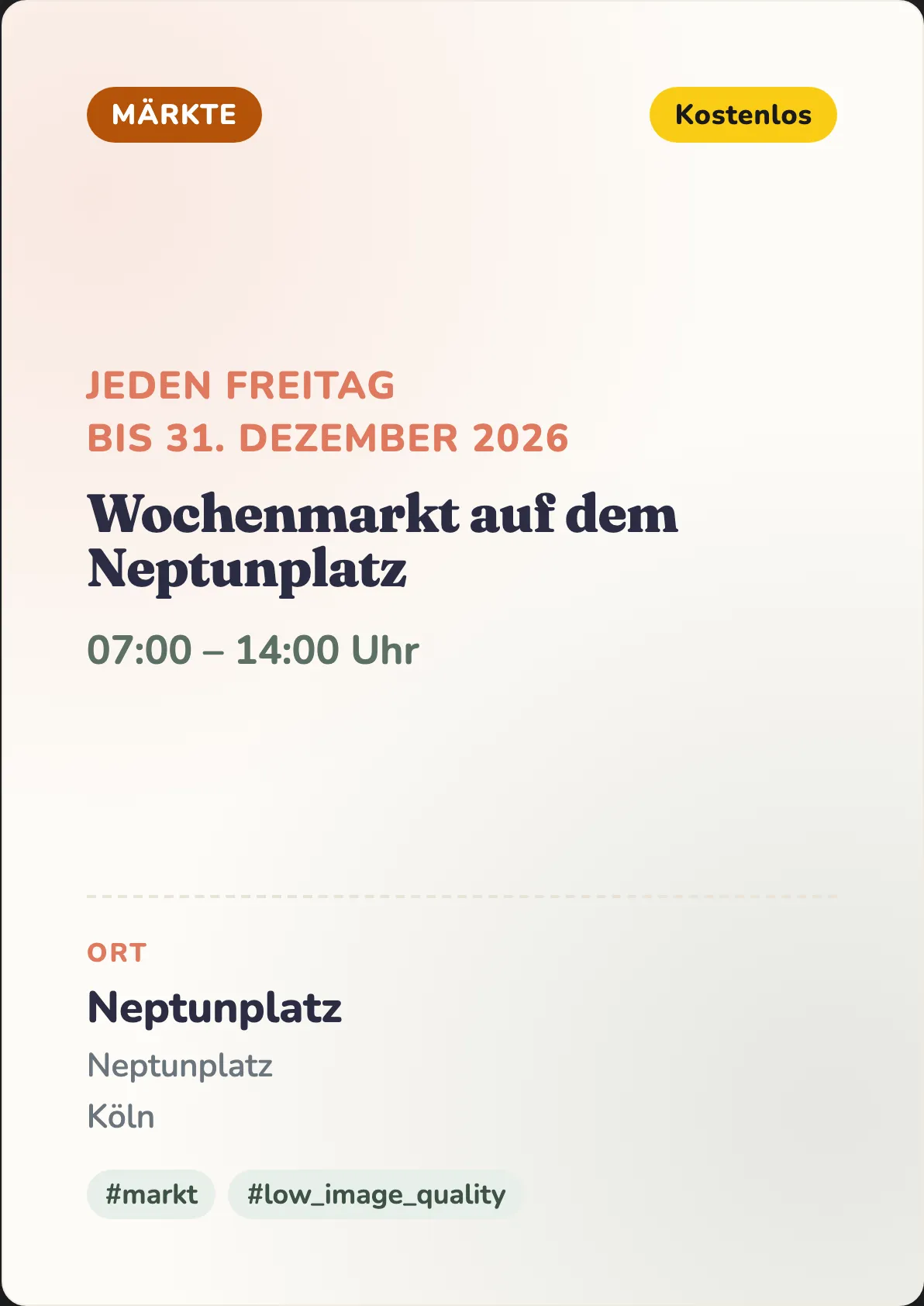 Veranstaltungsflyer