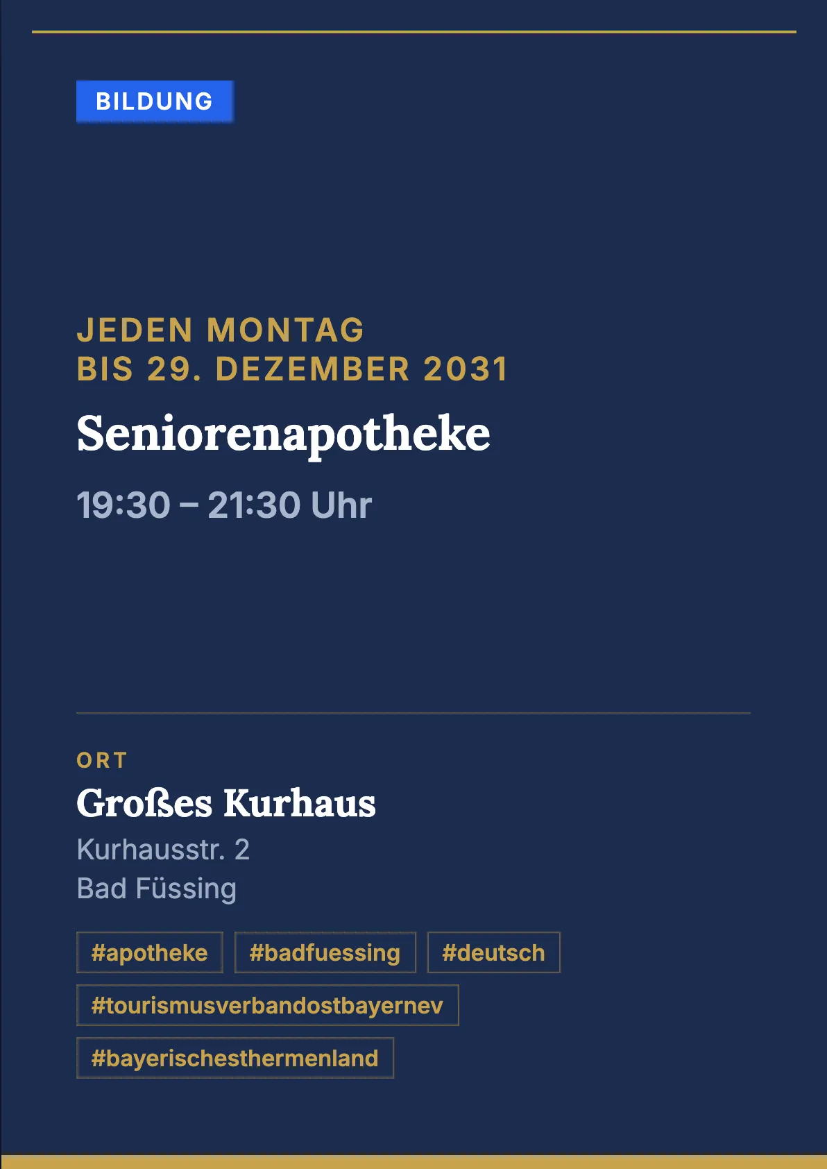 Veranstaltungsflyer