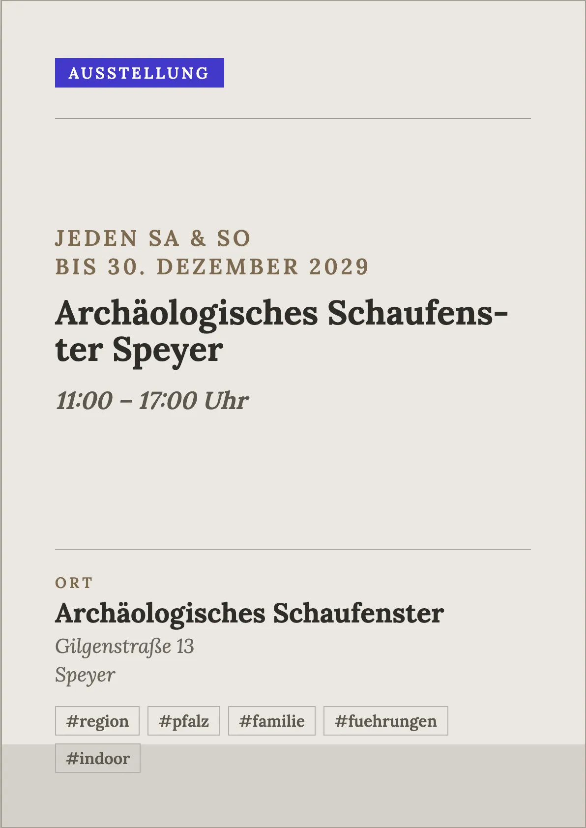 Veranstaltungsflyer