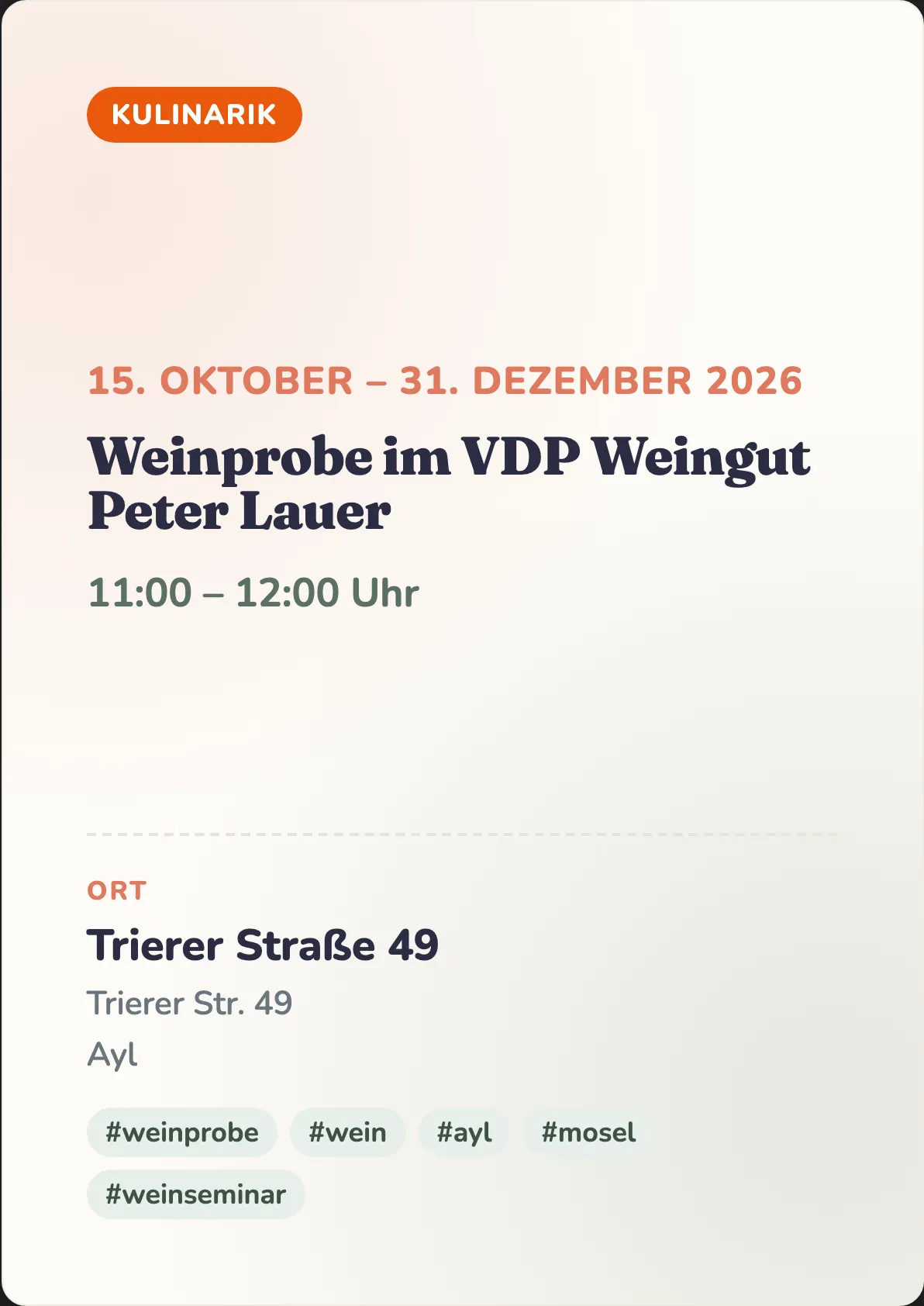 Veranstaltungsflyer
