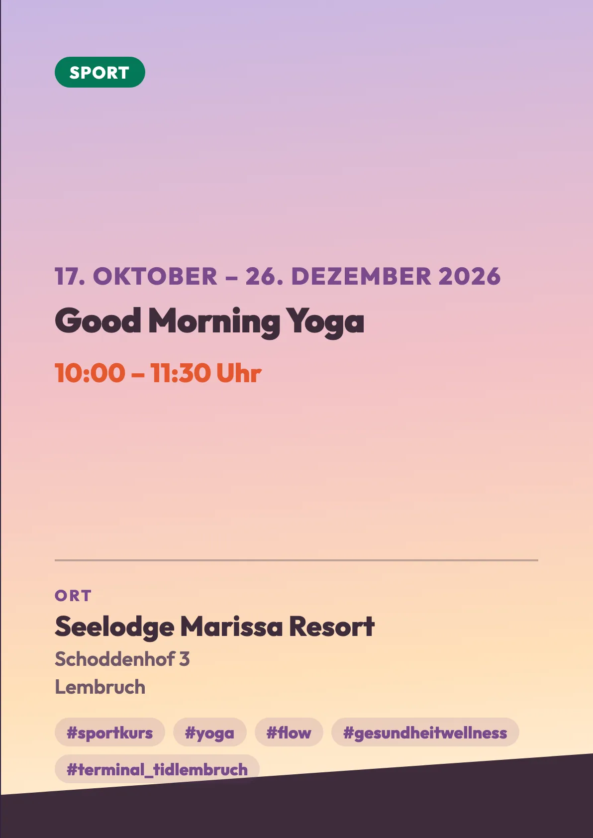 Veranstaltungsflyer