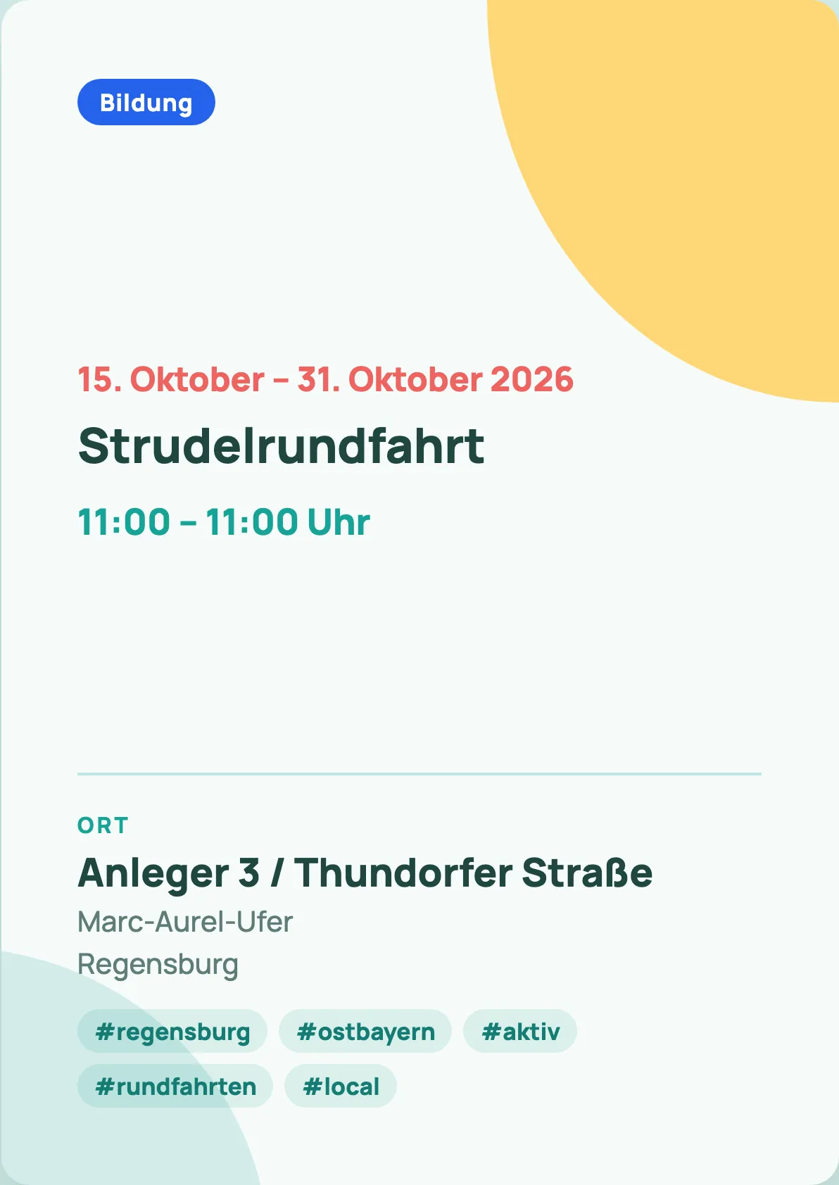 Veranstaltungsflyer