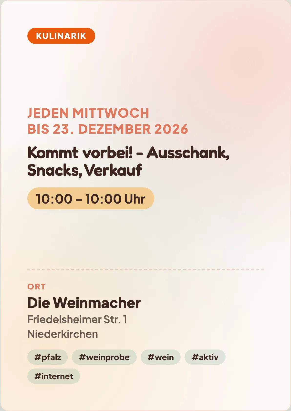 Veranstaltungsflyer