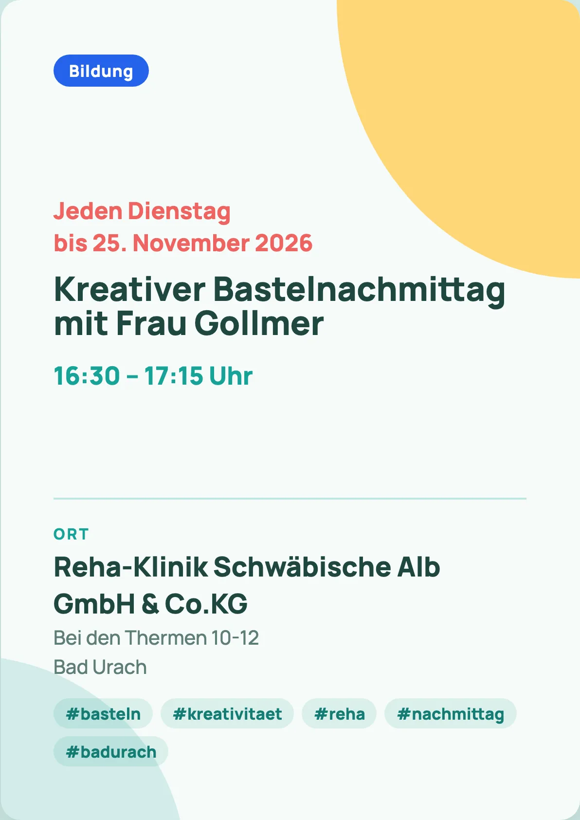 Veranstaltungsflyer