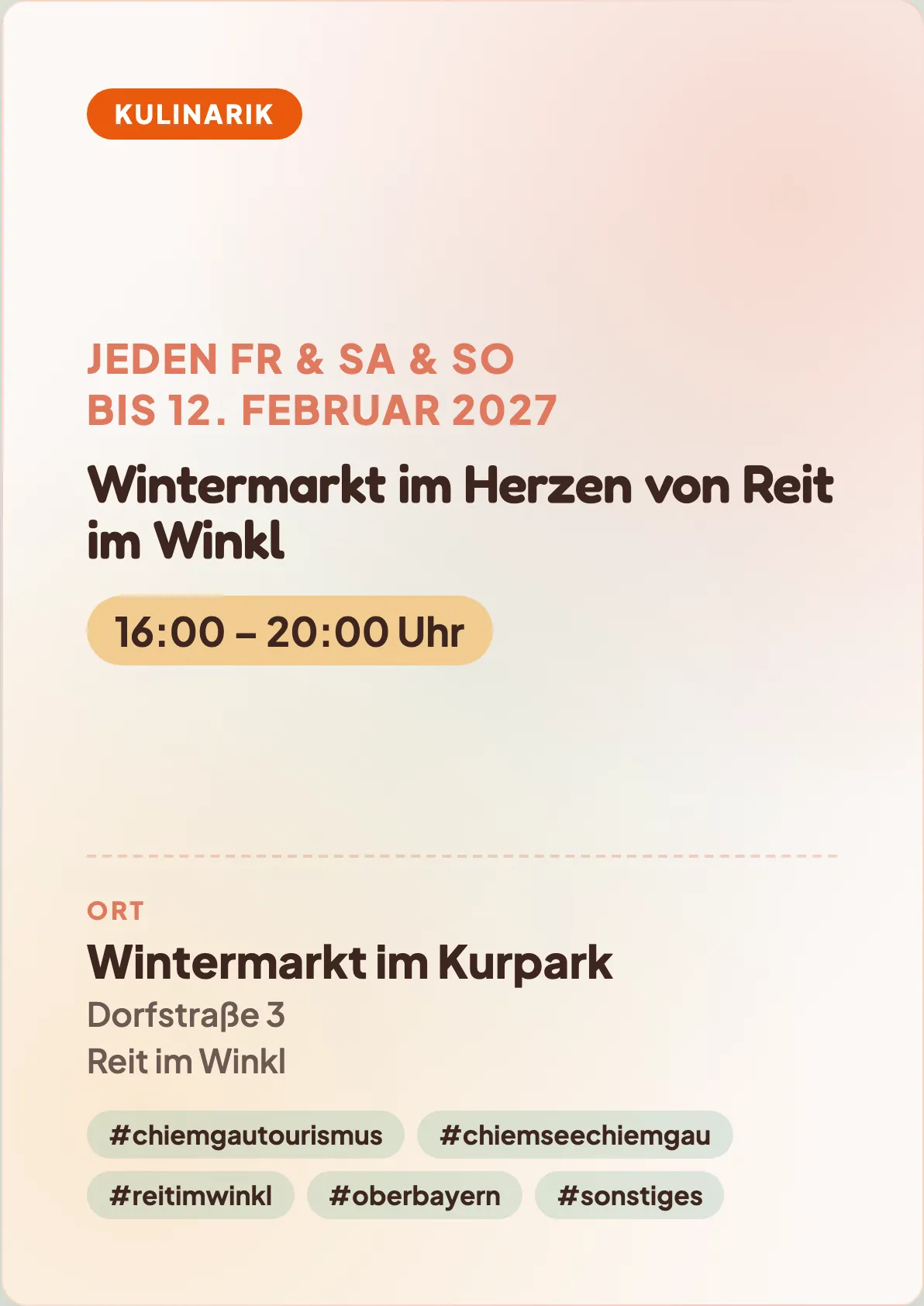 Veranstaltungsflyer