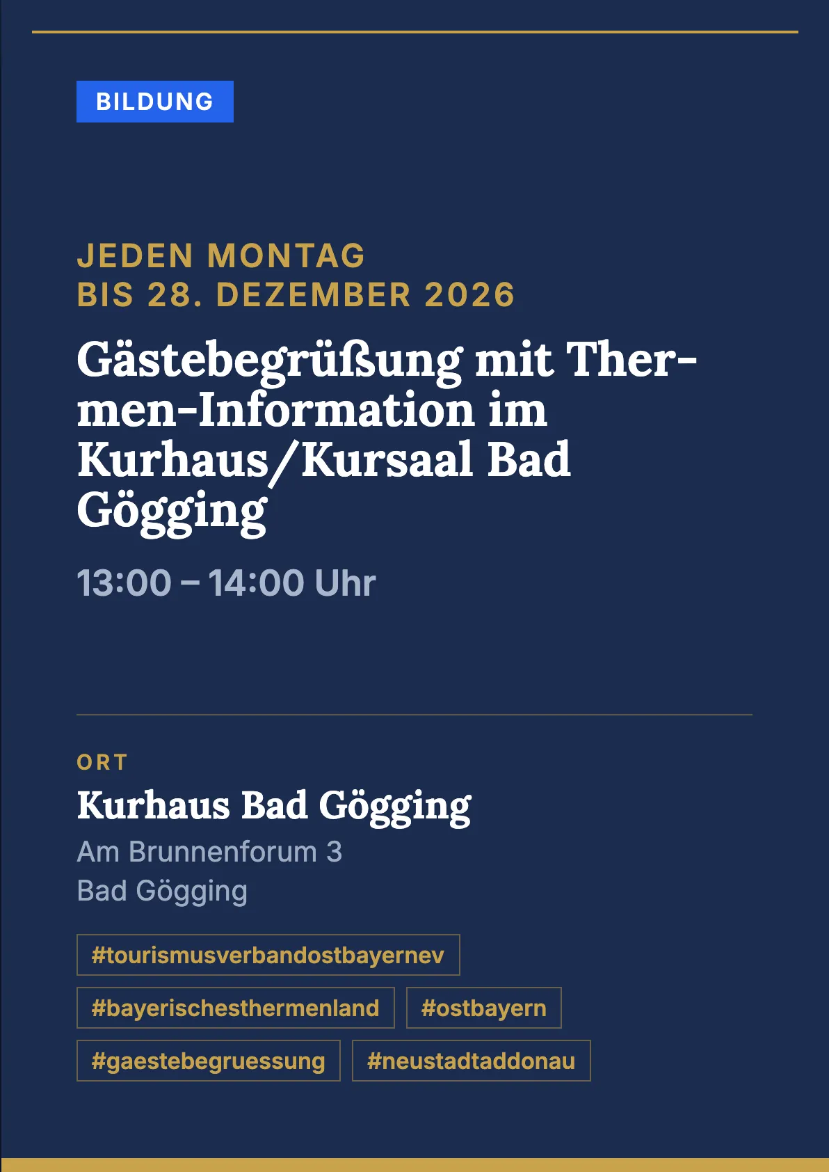 Veranstaltungsflyer