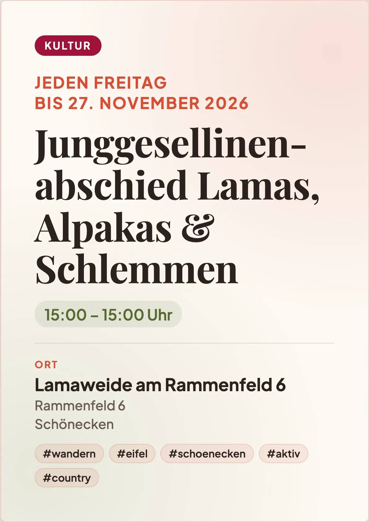Veranstaltungsflyer