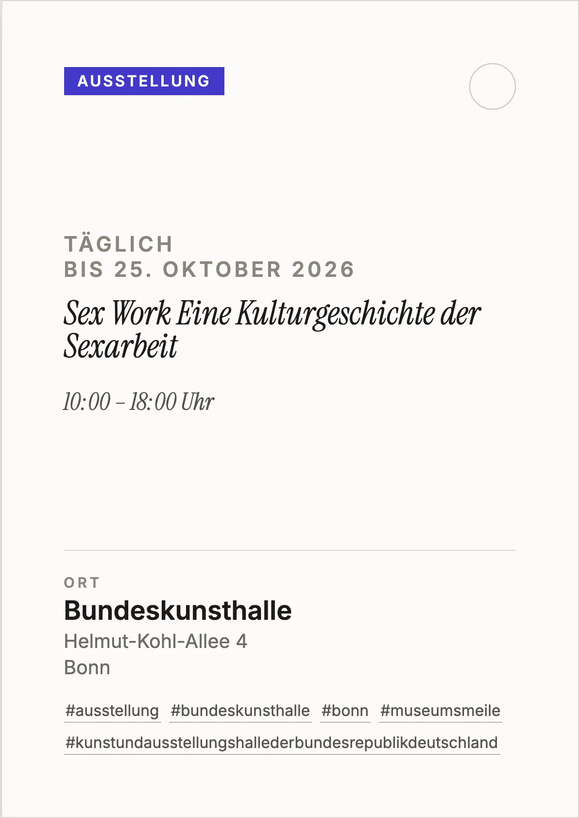 Veranstaltungsflyer