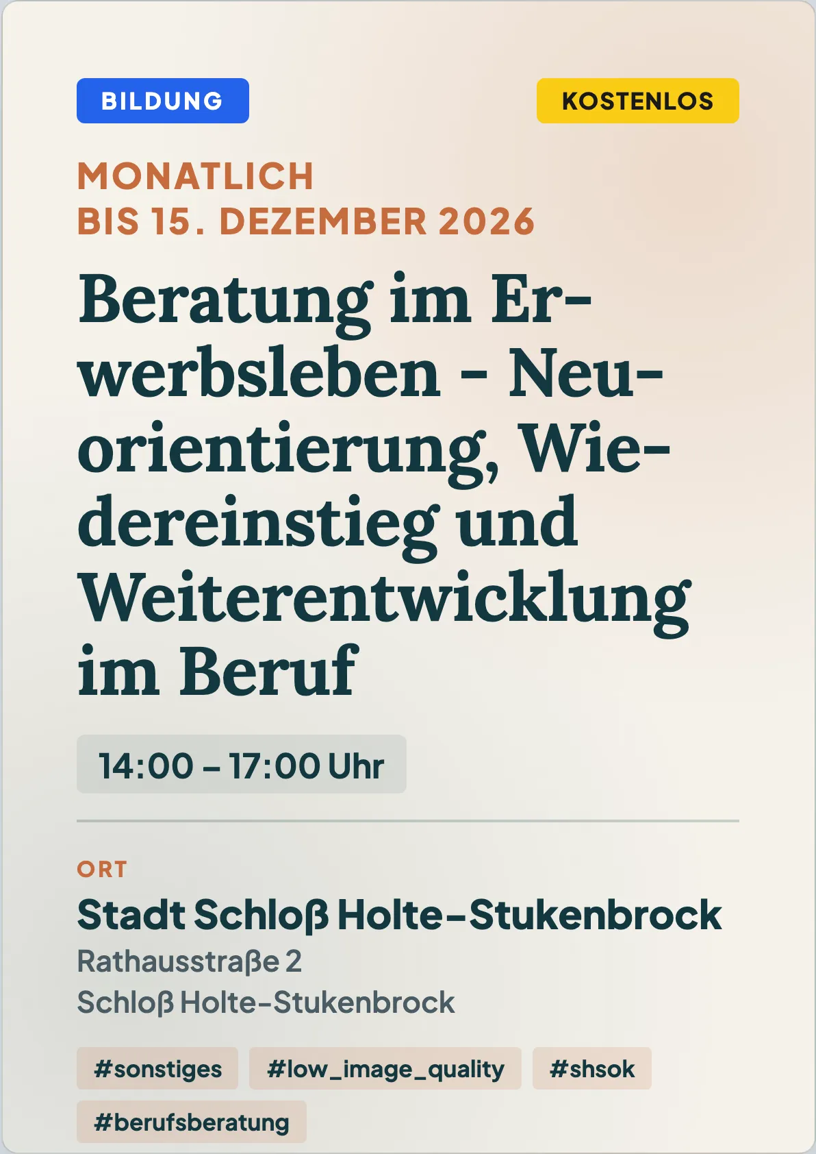 Veranstaltungsflyer