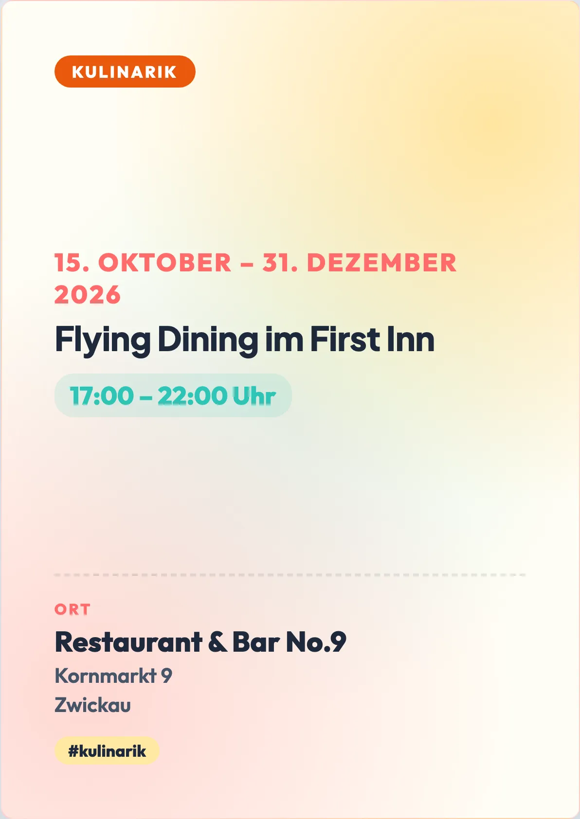 Veranstaltungsflyer