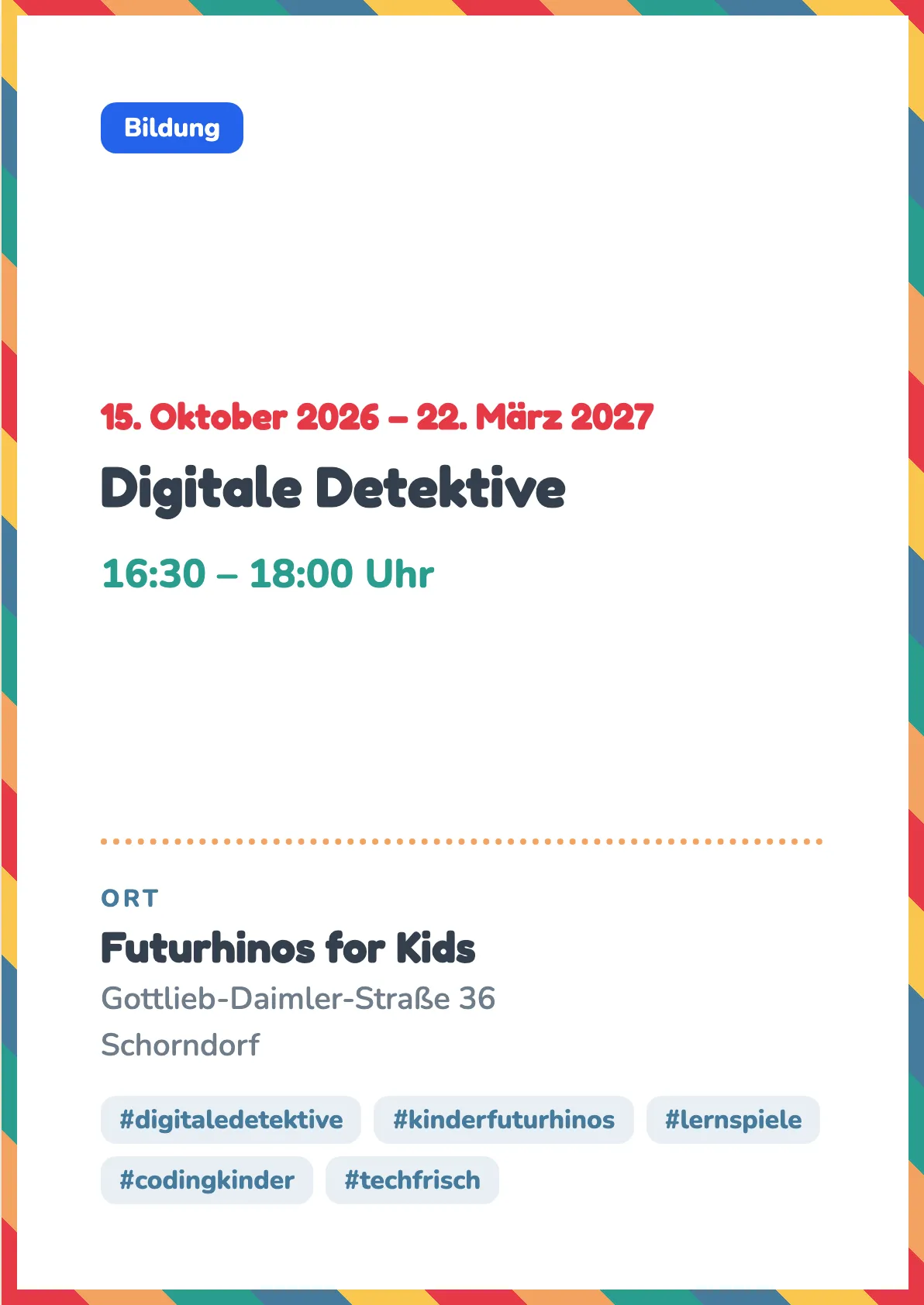 Veranstaltungsflyer