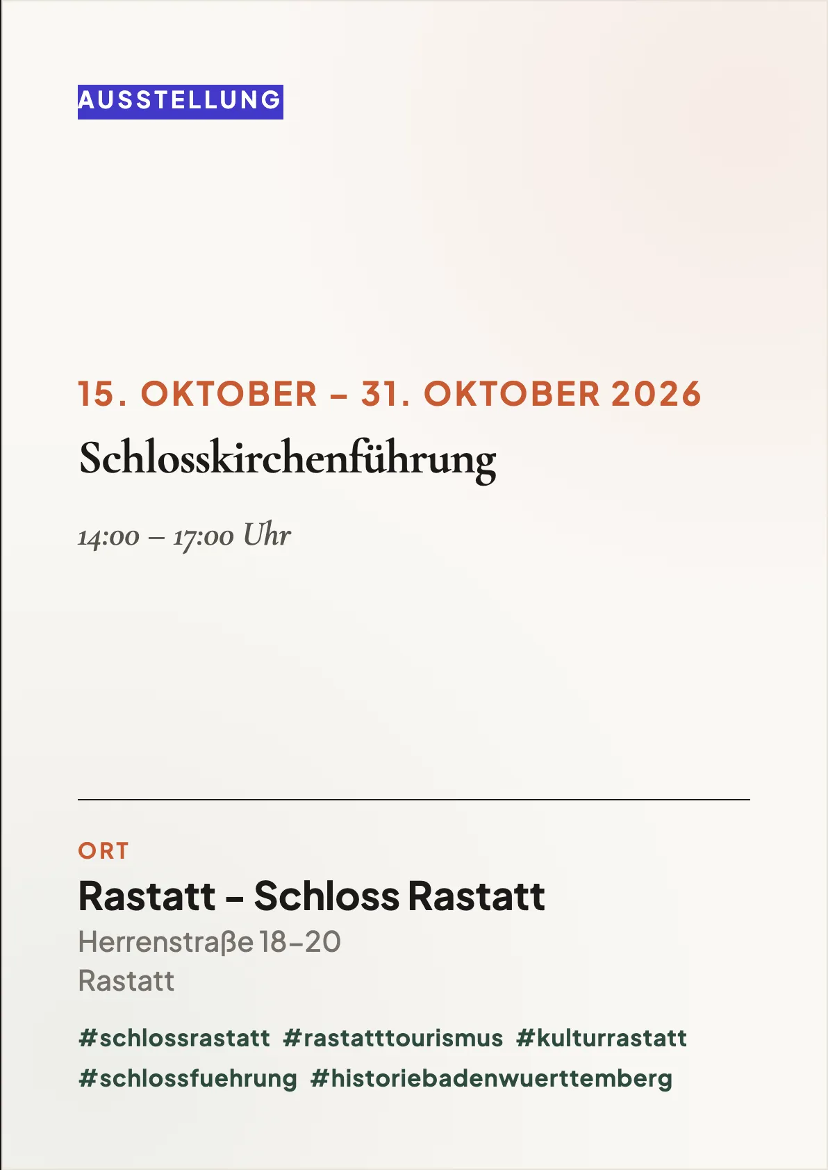 Veranstaltungsflyer