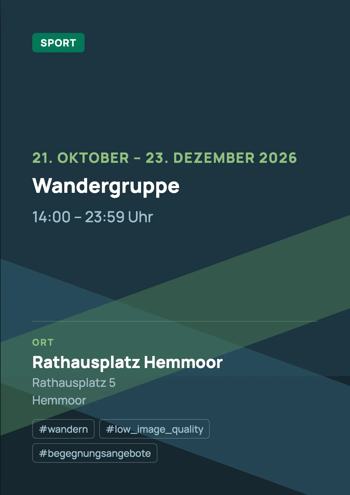 Veranstaltungsflyer