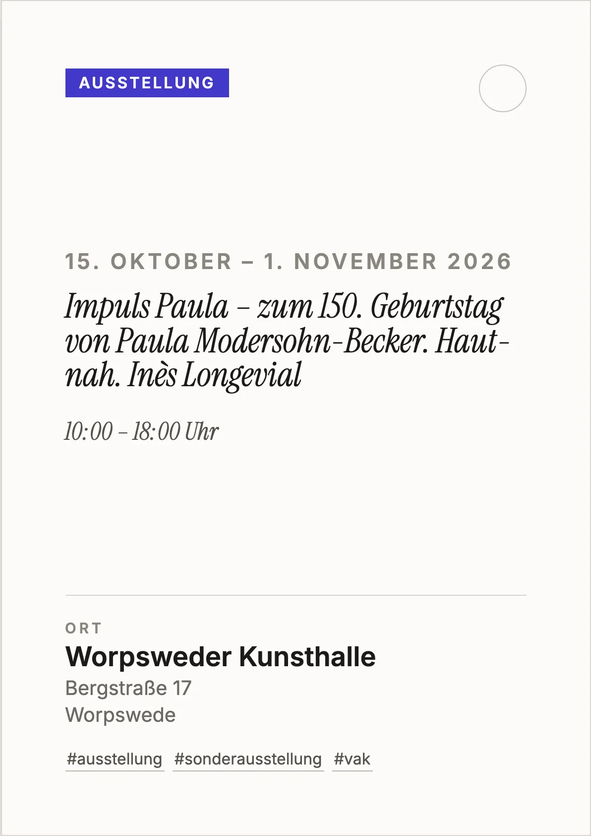 Veranstaltungsflyer