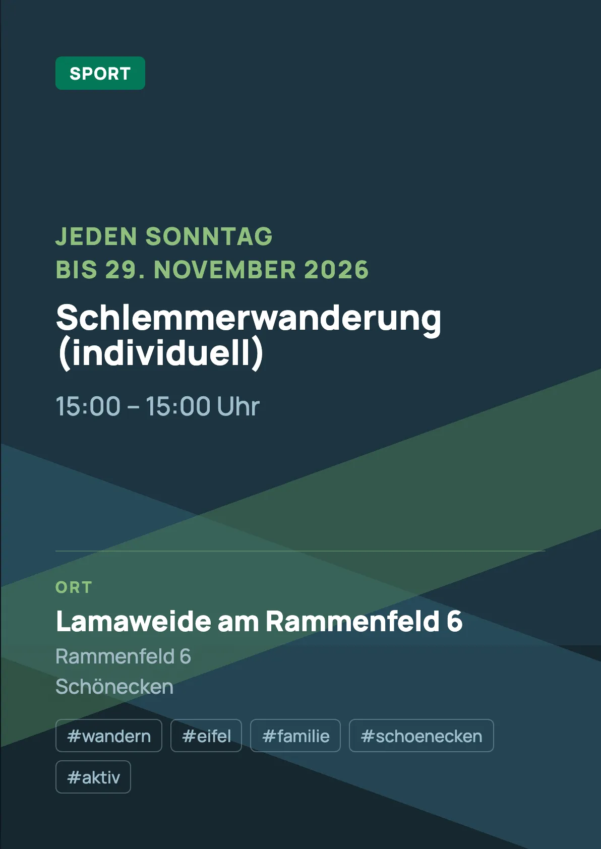 Veranstaltungsflyer