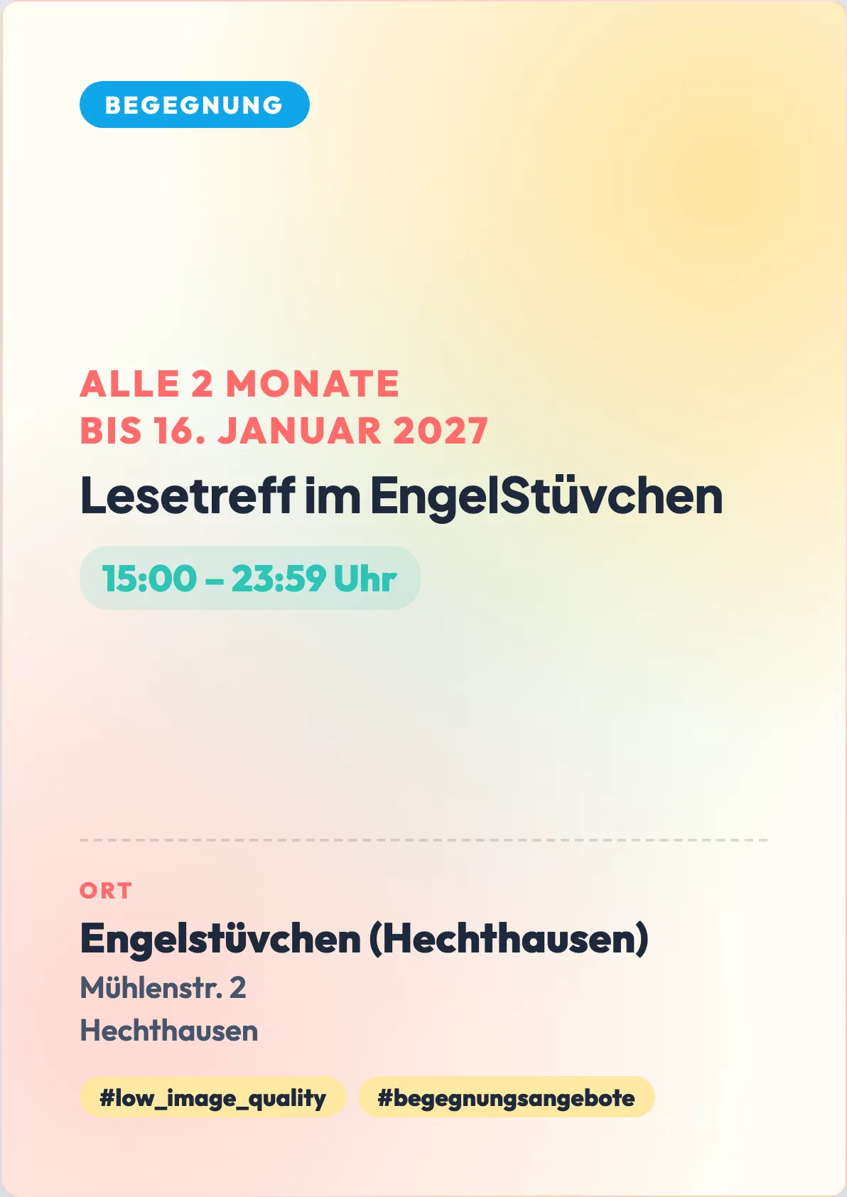Veranstaltungsflyer