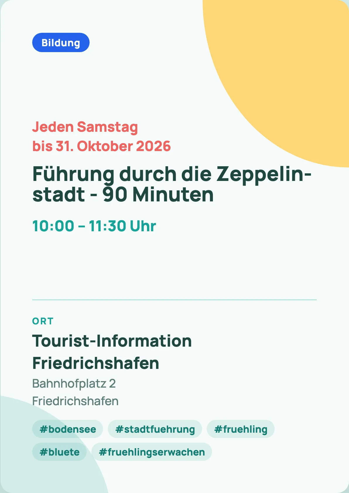 Veranstaltungsflyer