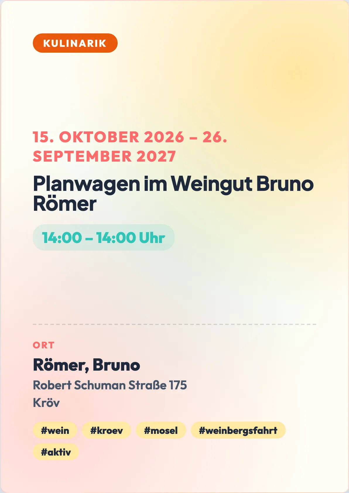 Veranstaltungsflyer