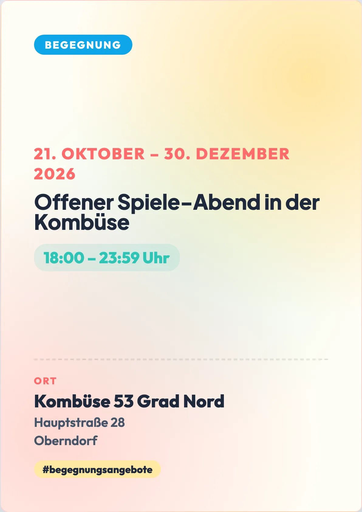 Veranstaltungsflyer