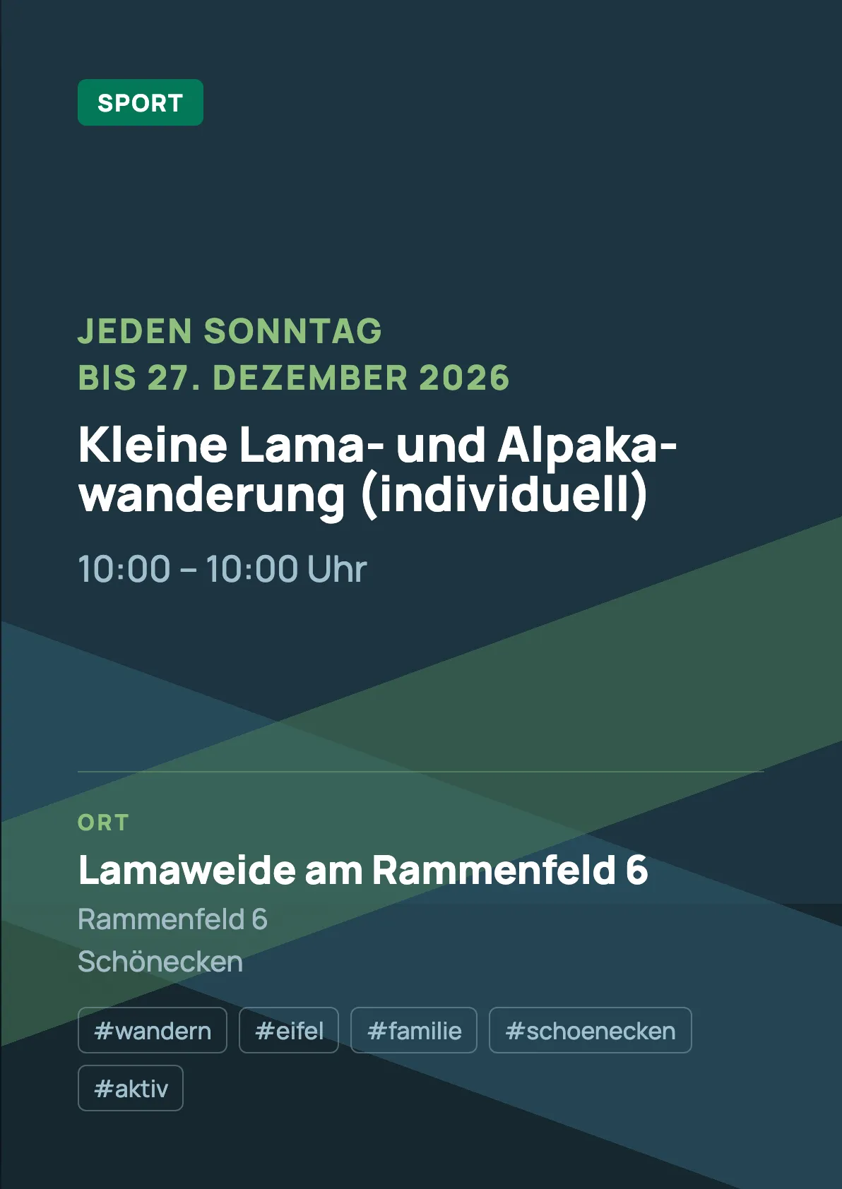 Veranstaltungsflyer