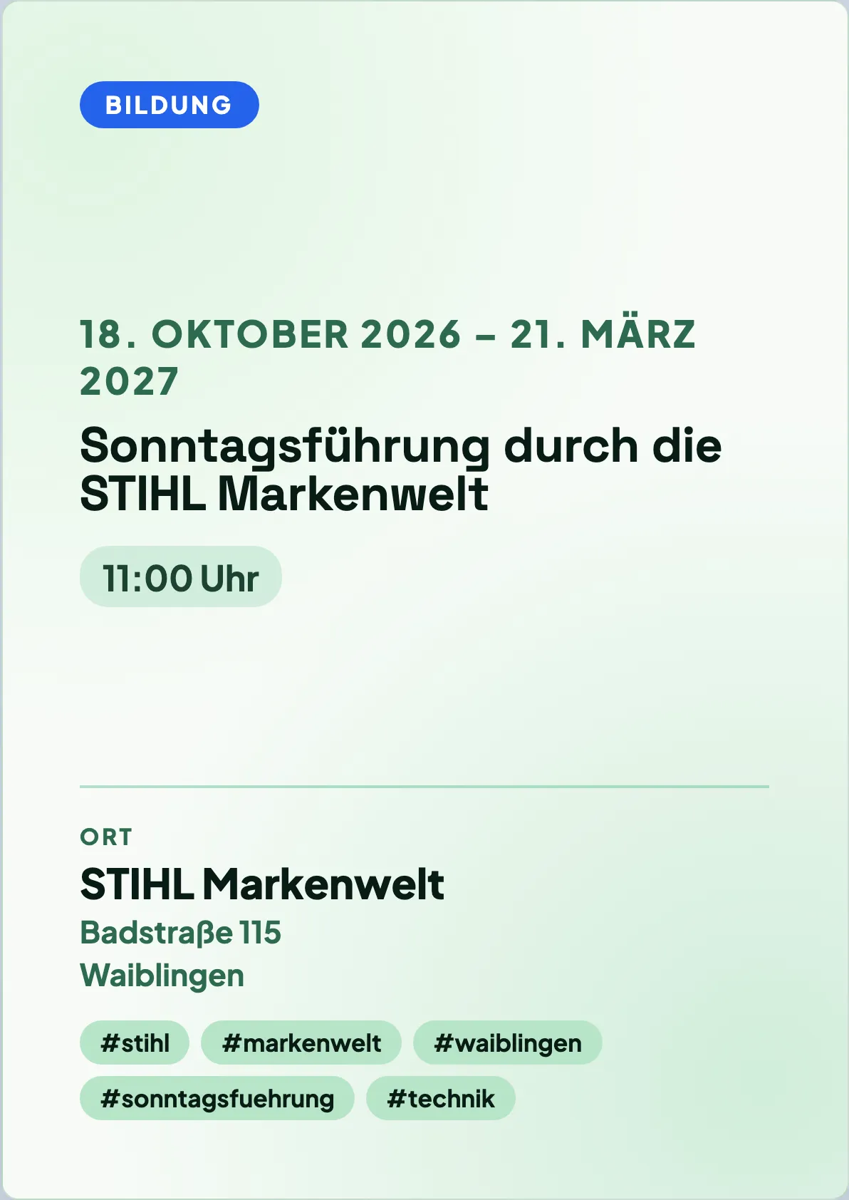 Veranstaltungsflyer