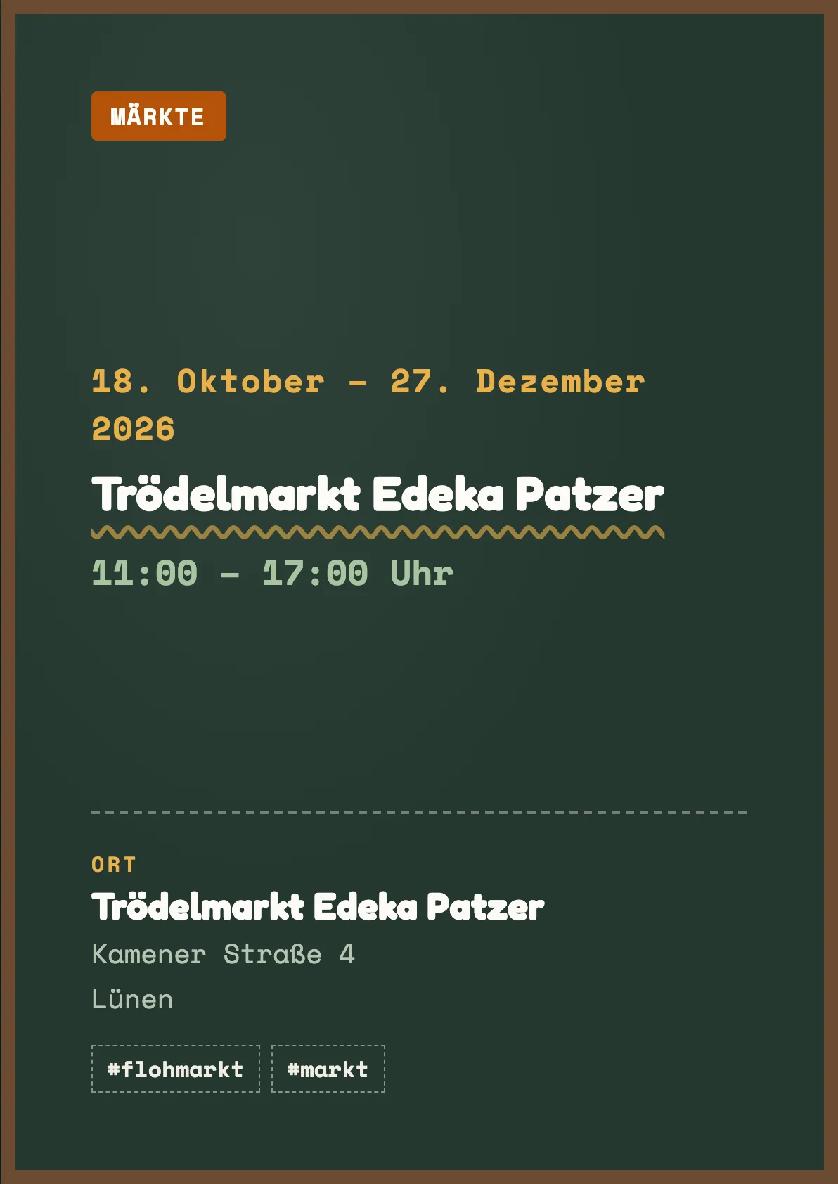 Veranstaltungsflyer