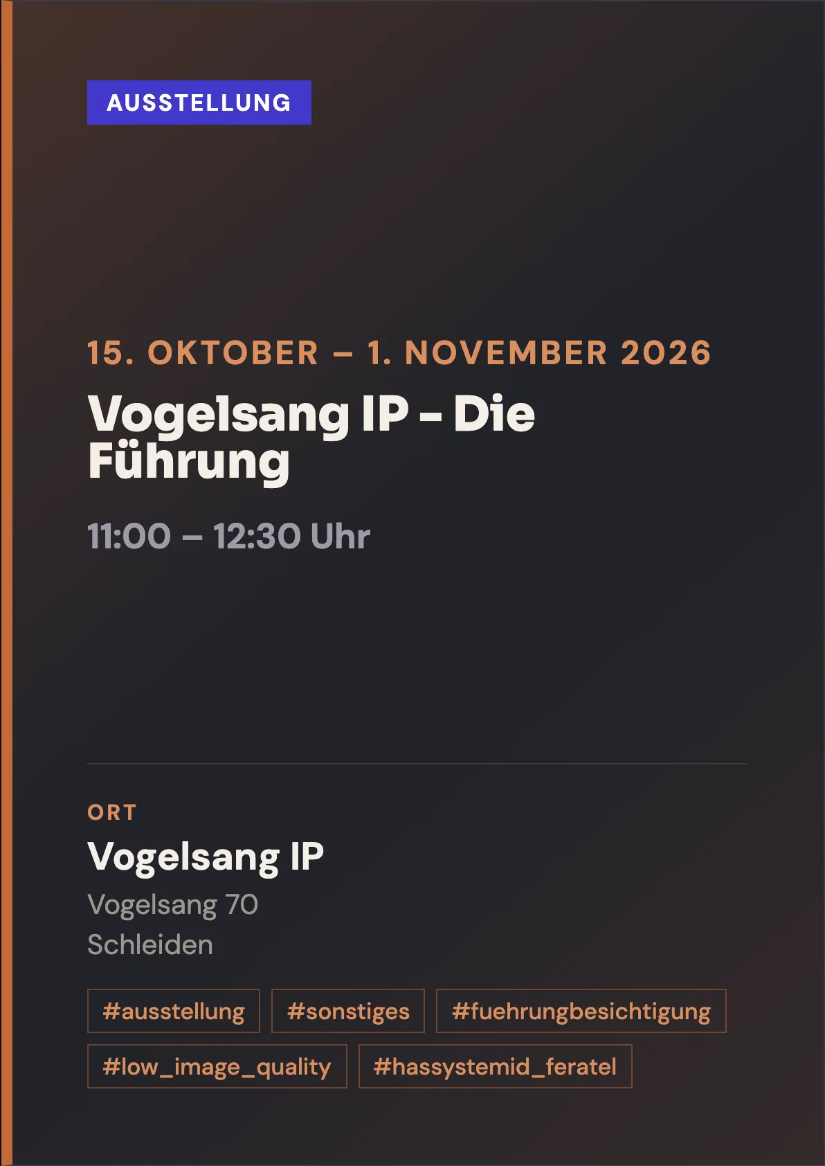 Veranstaltungsflyer