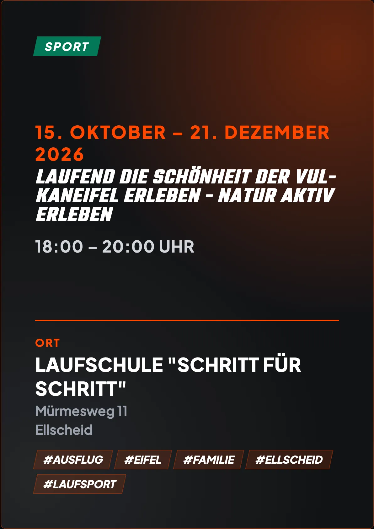 Veranstaltungsflyer