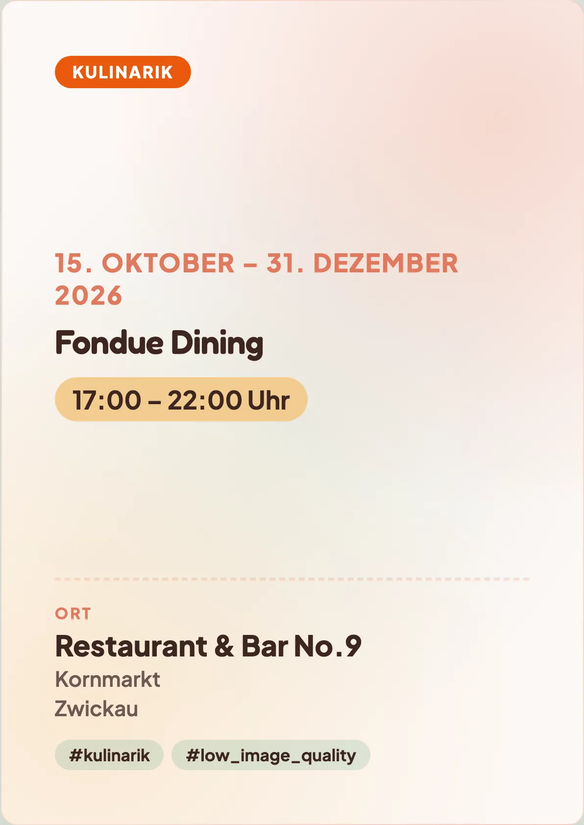 Veranstaltungsflyer