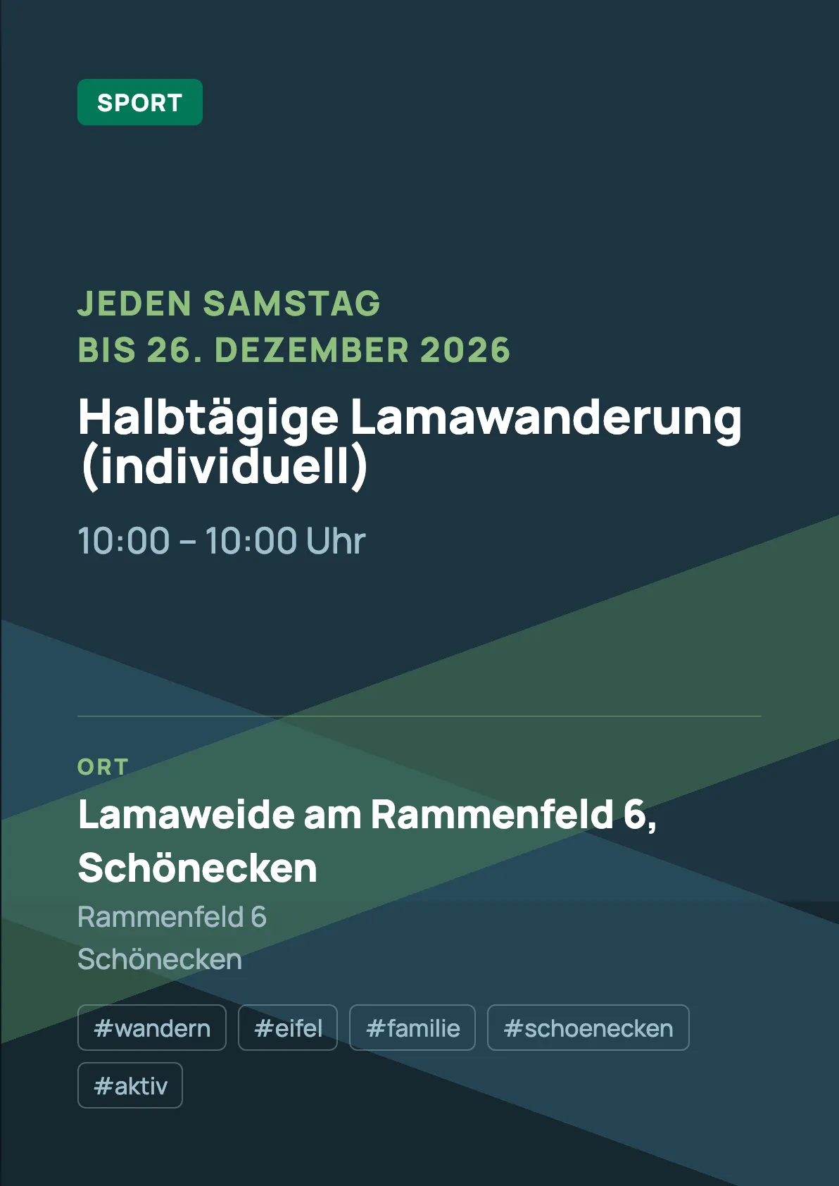 Veranstaltungsflyer