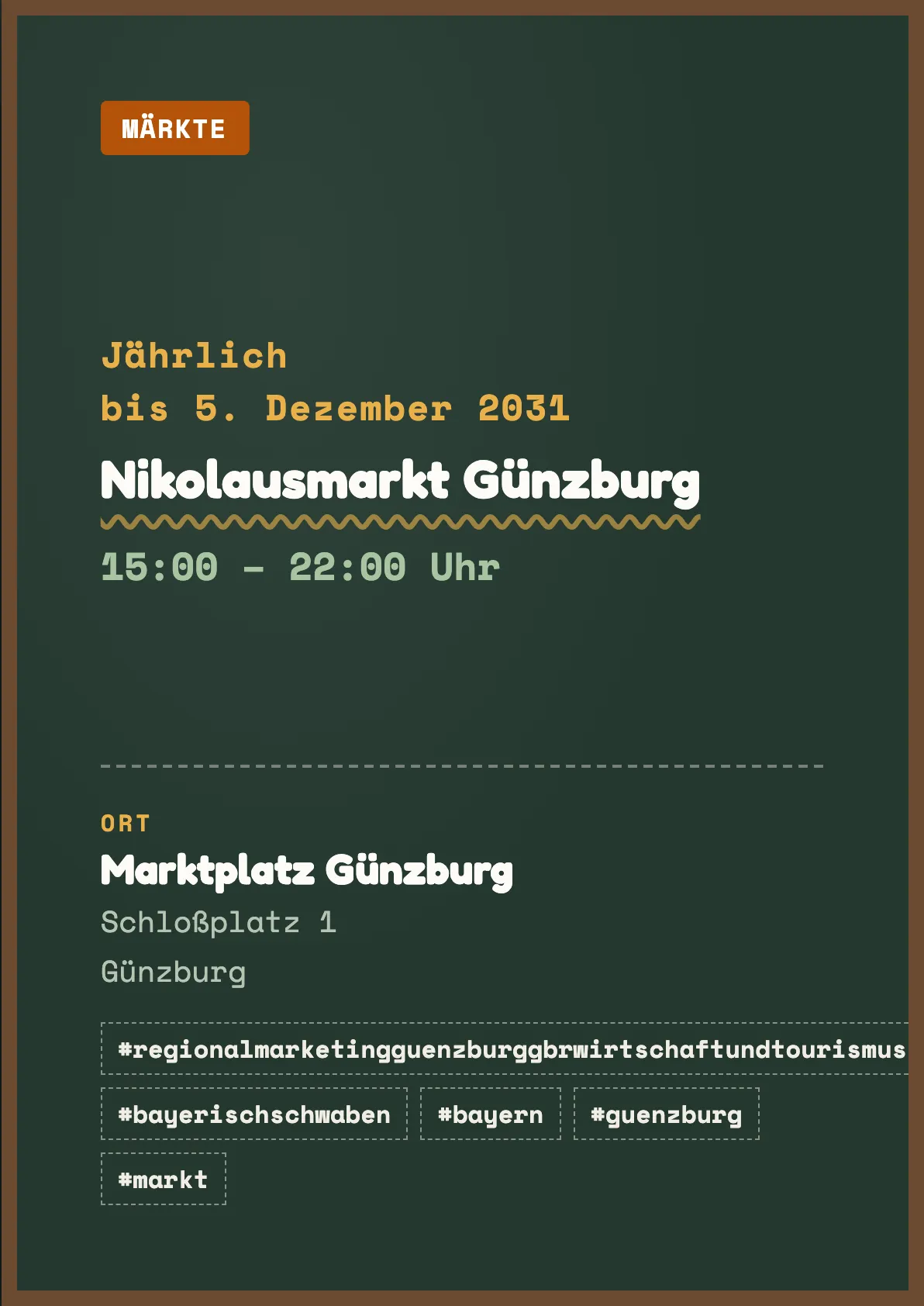 Veranstaltungsflyer